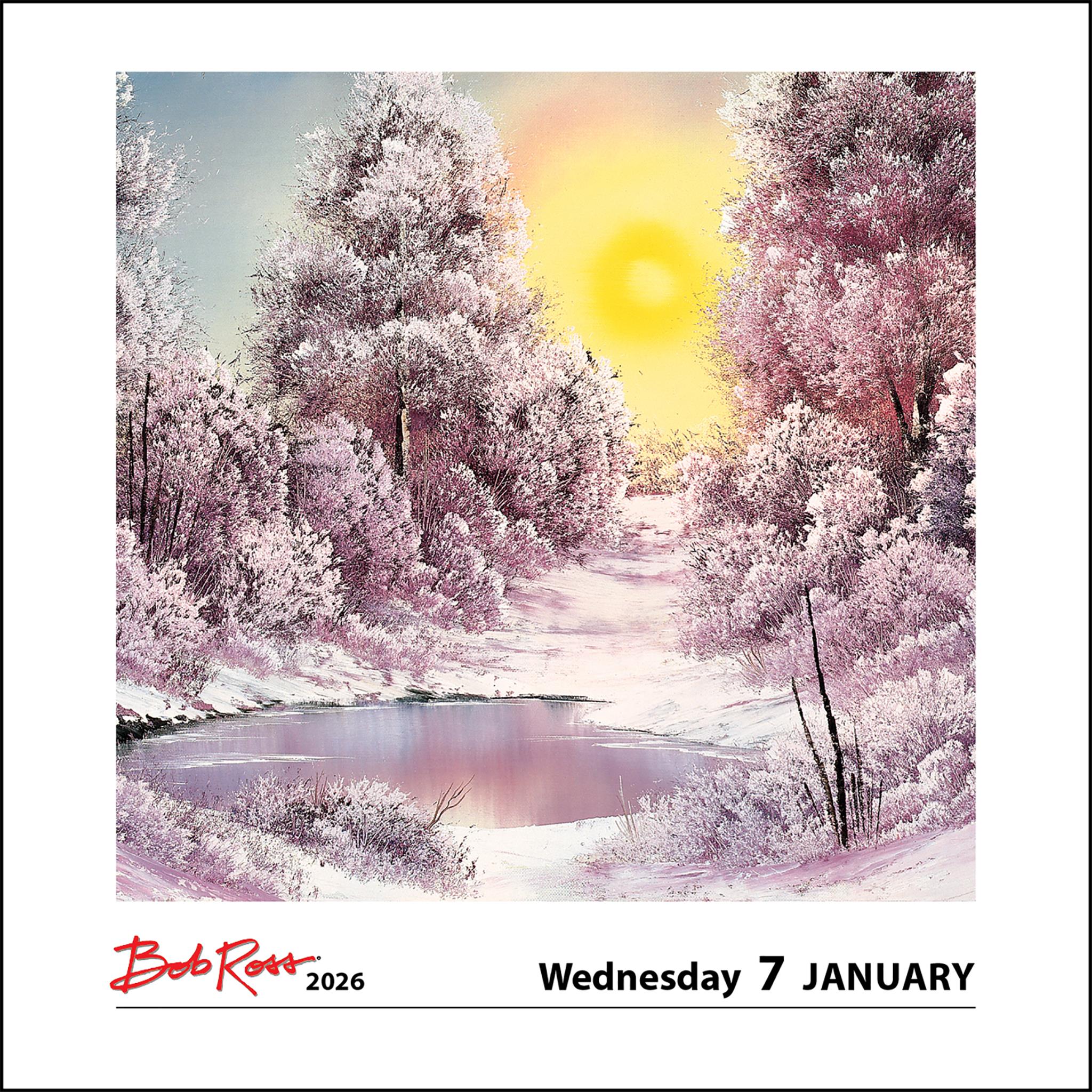 Bob Ross 2026 Box Calendar