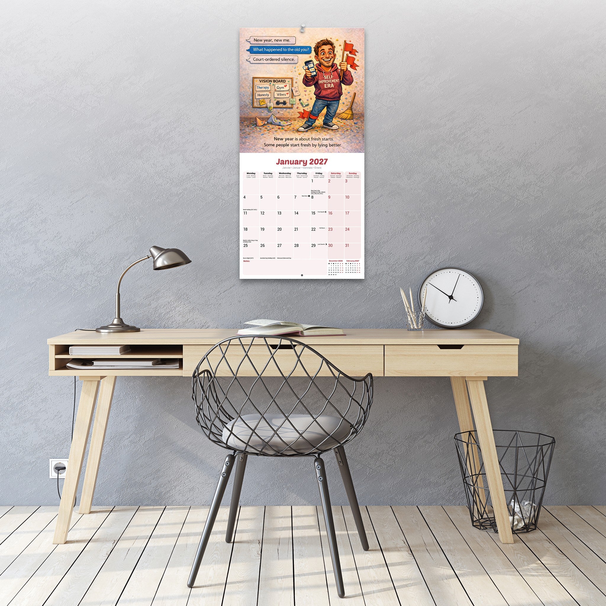 Dating on Tinder Exclusive 2027 Wall Calendar