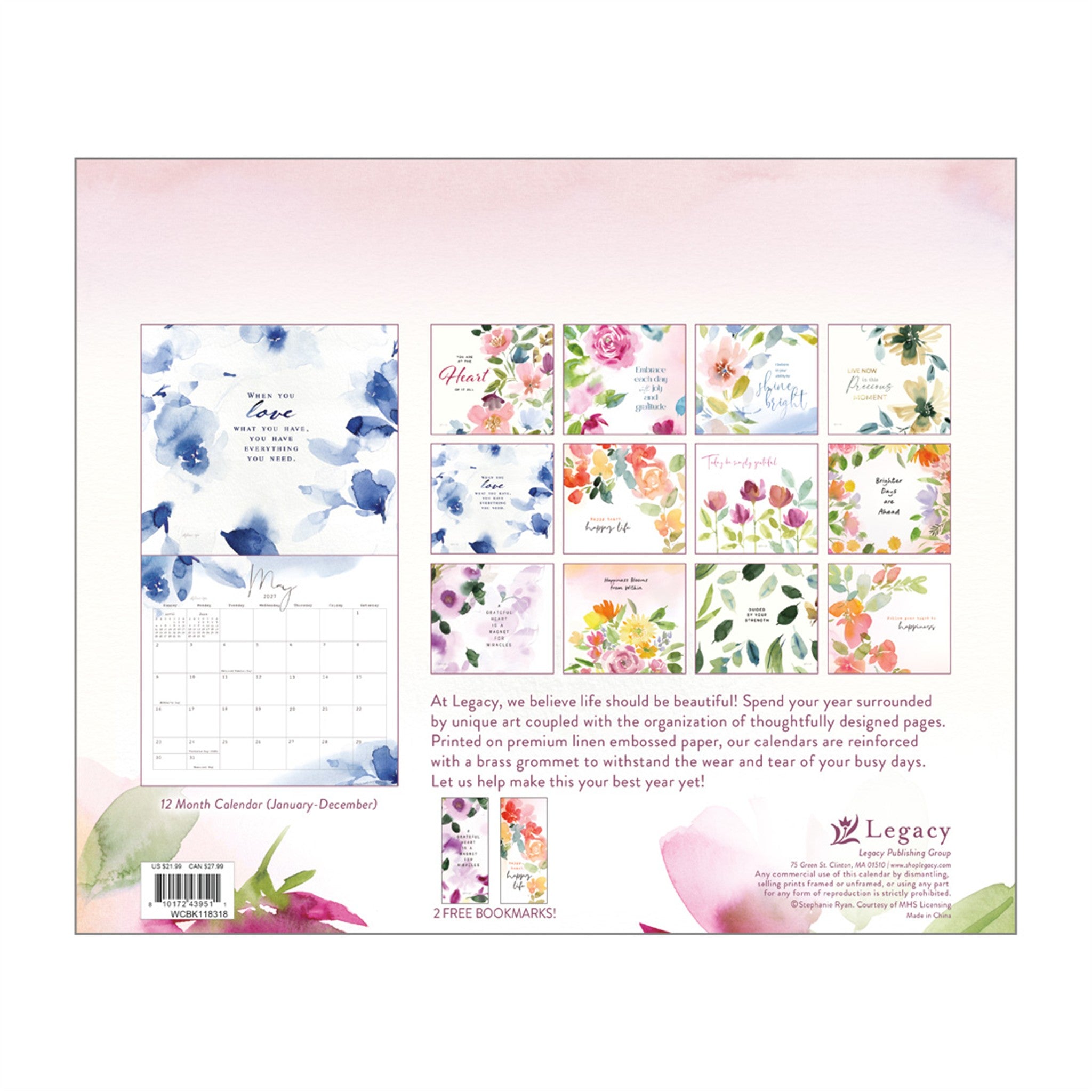 Gratitude Special Edition 2027 Wall Calendar