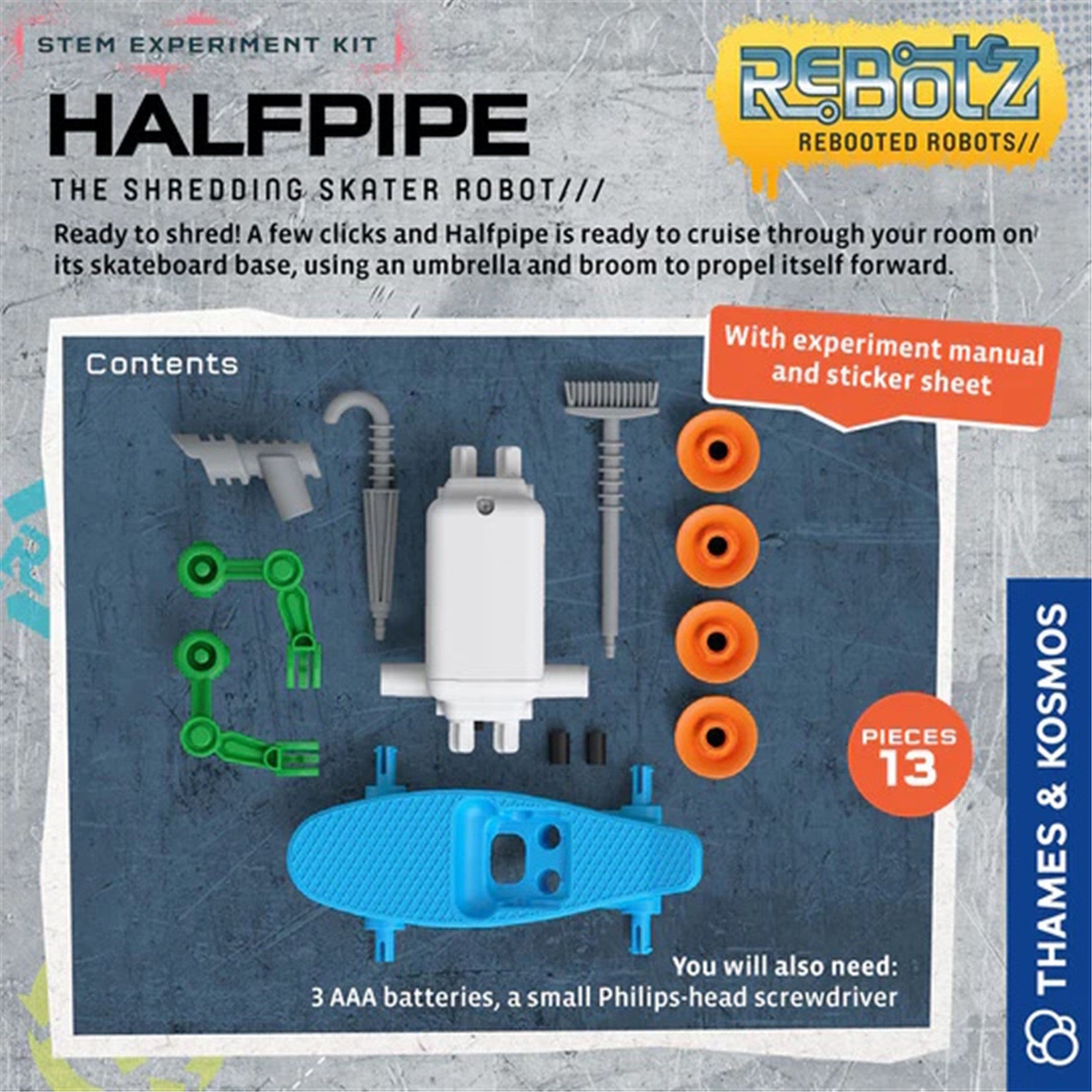 ReBotz Halfpipe The Shredding Skater Robot