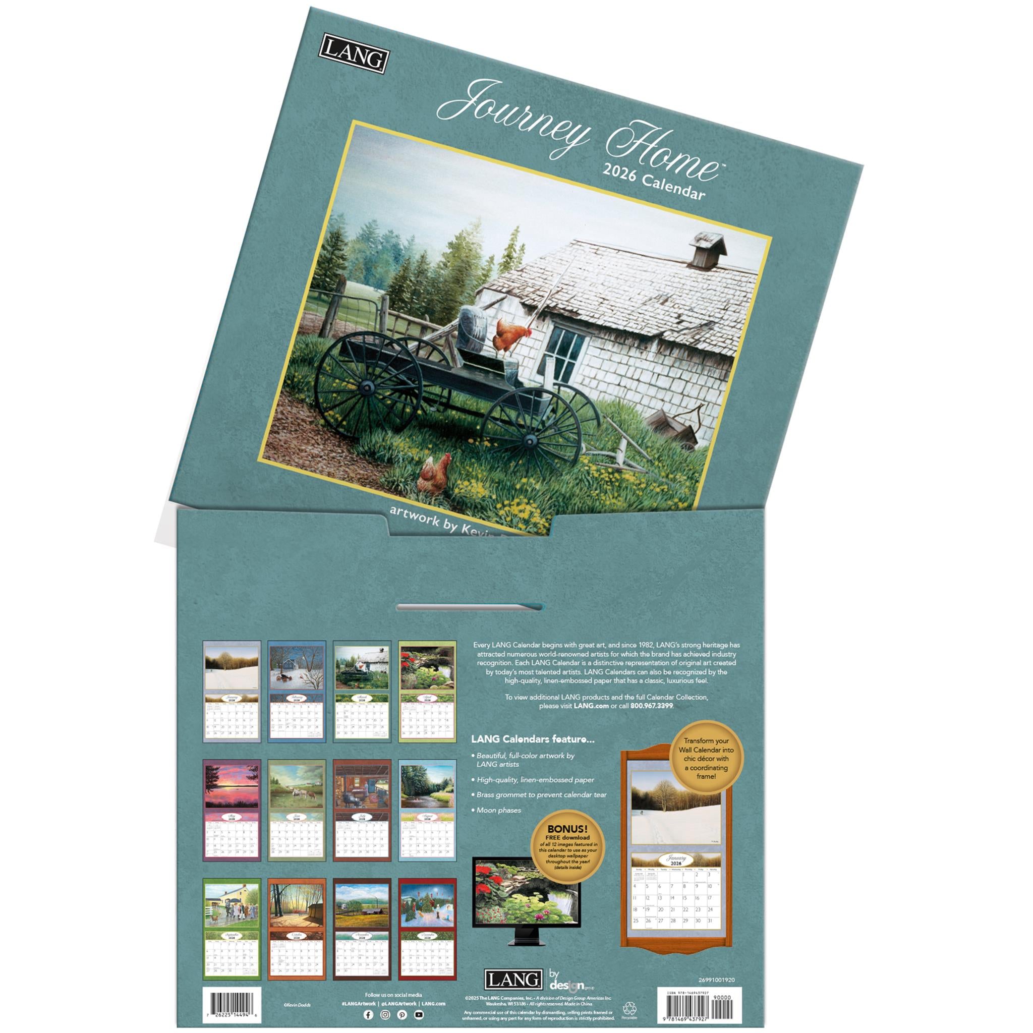 Journey Home 2026 Deluxe Wall Calendar - Online Only