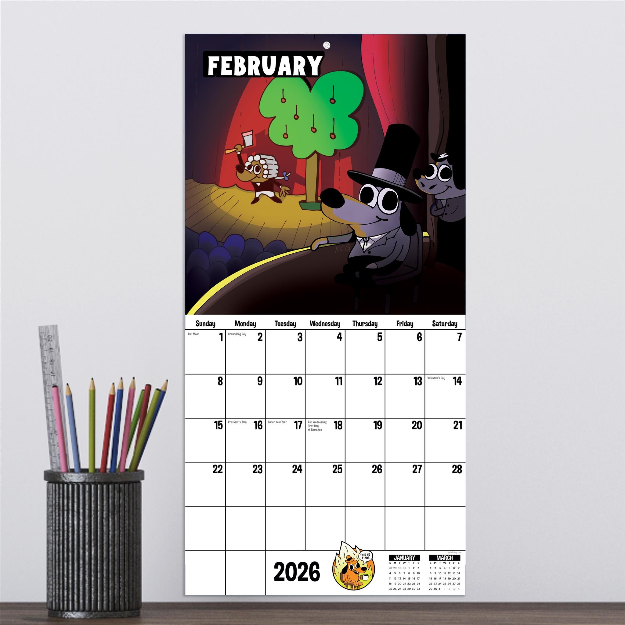 This is Fine 2026 Mini Calendar