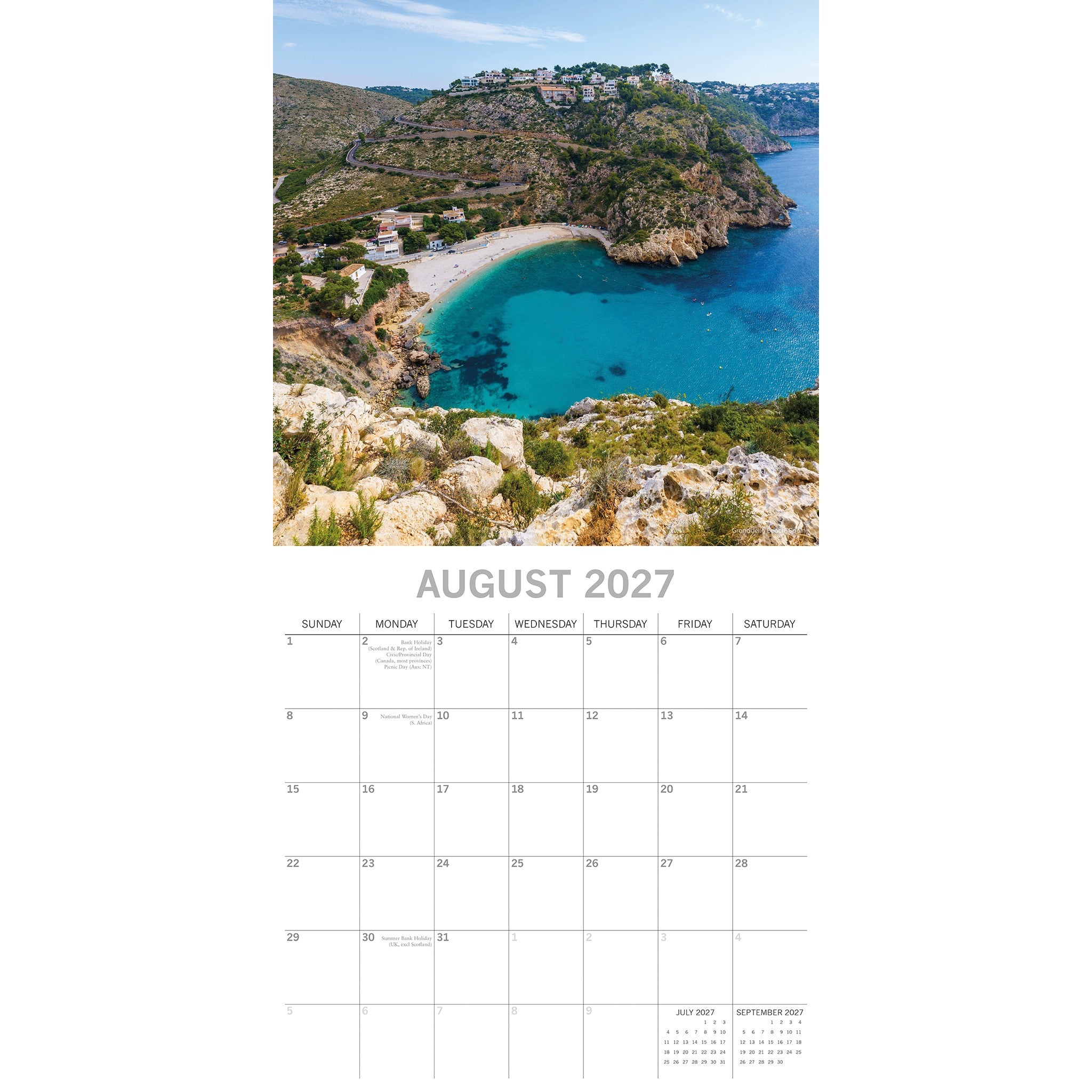 Mediterranean 2027 Wall Calendar