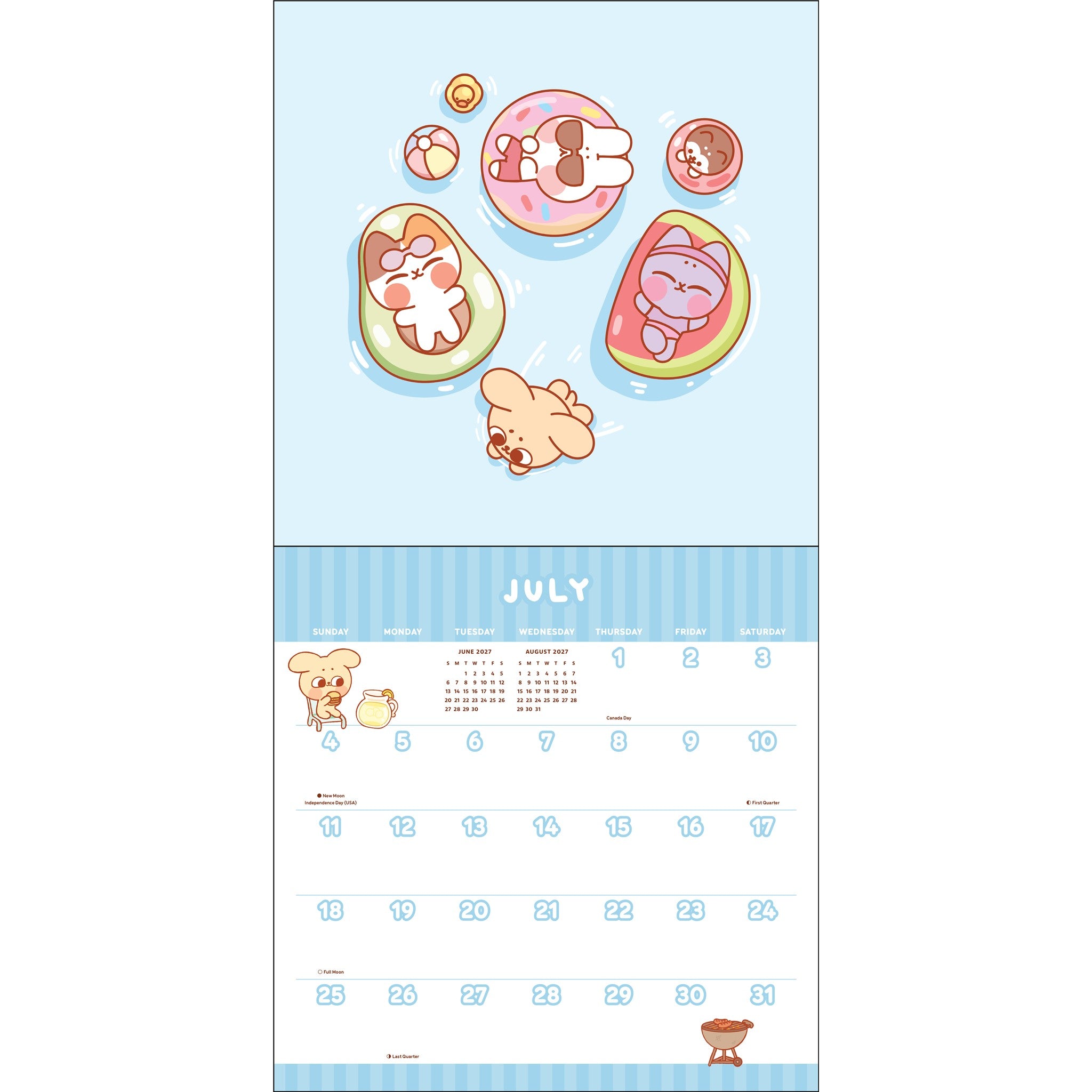 Pocket Peaches 2027 Wall Calendar