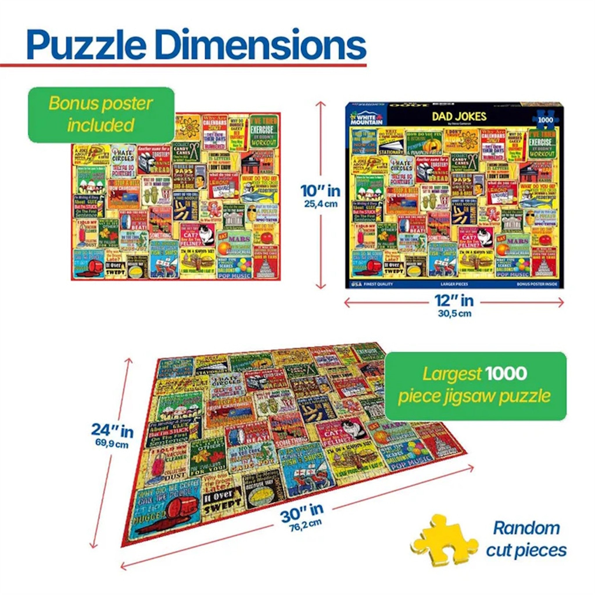 Dad Jokes 1000 Piece Puzzle