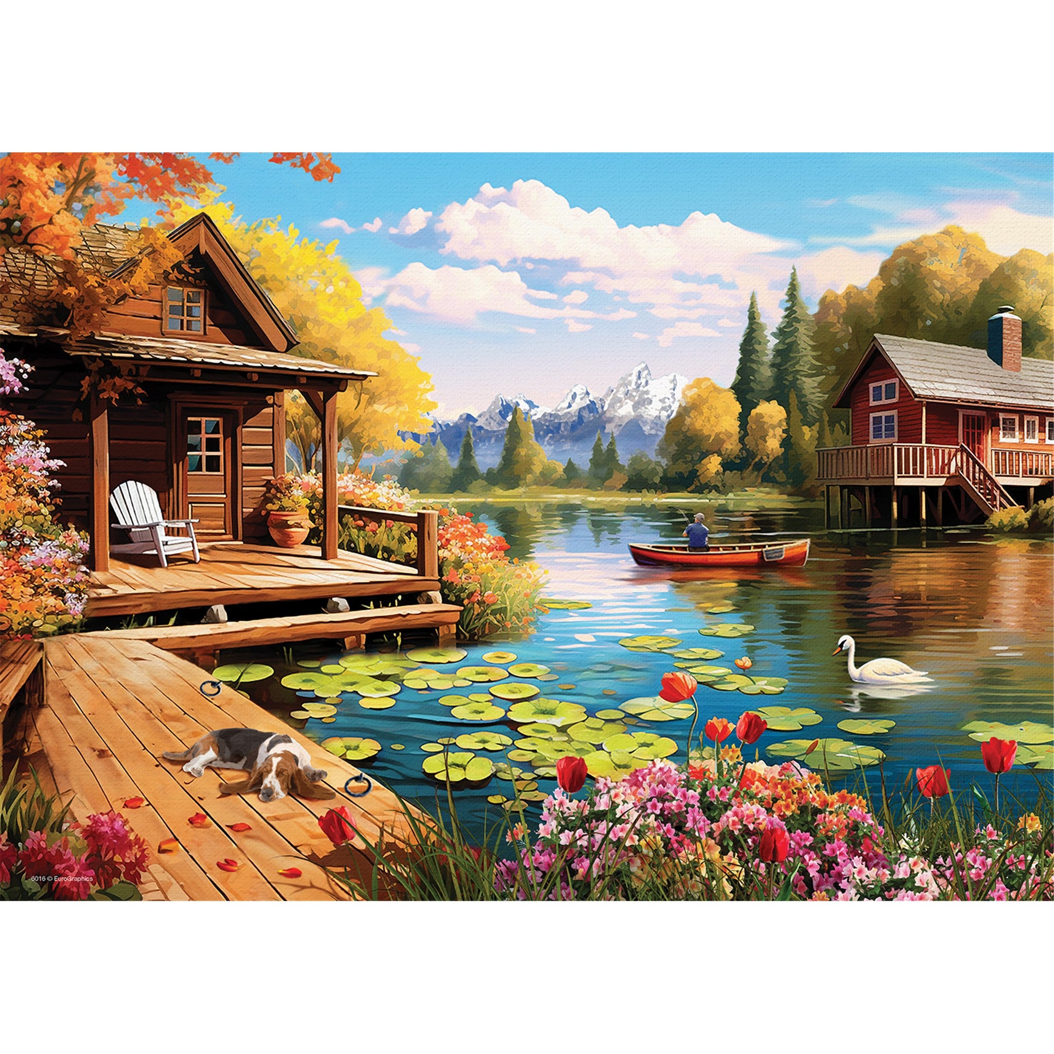 Lake Cottage 24 Piece Puzzle