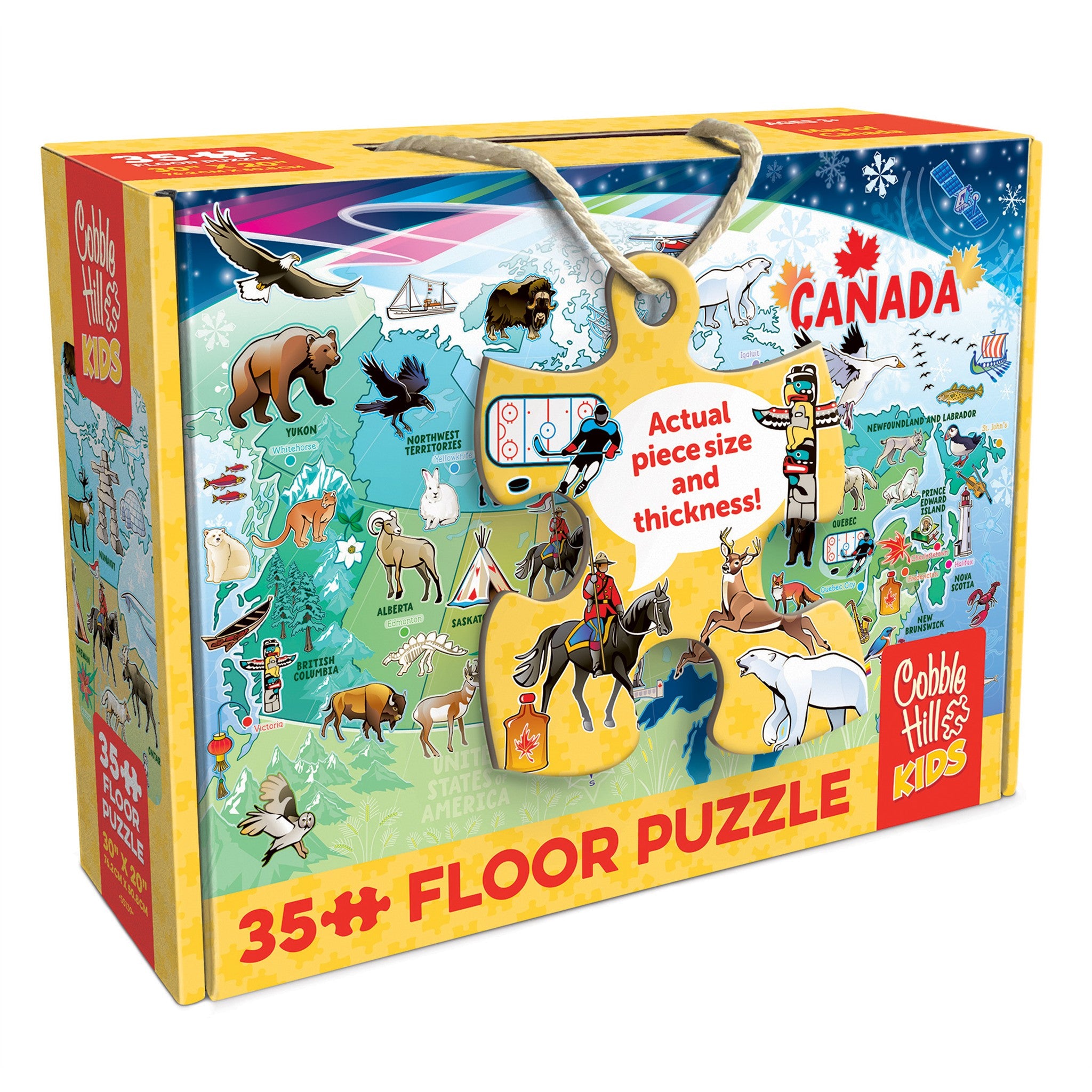 Map of Canada 35 Piece Floor Puzzle - Online Only