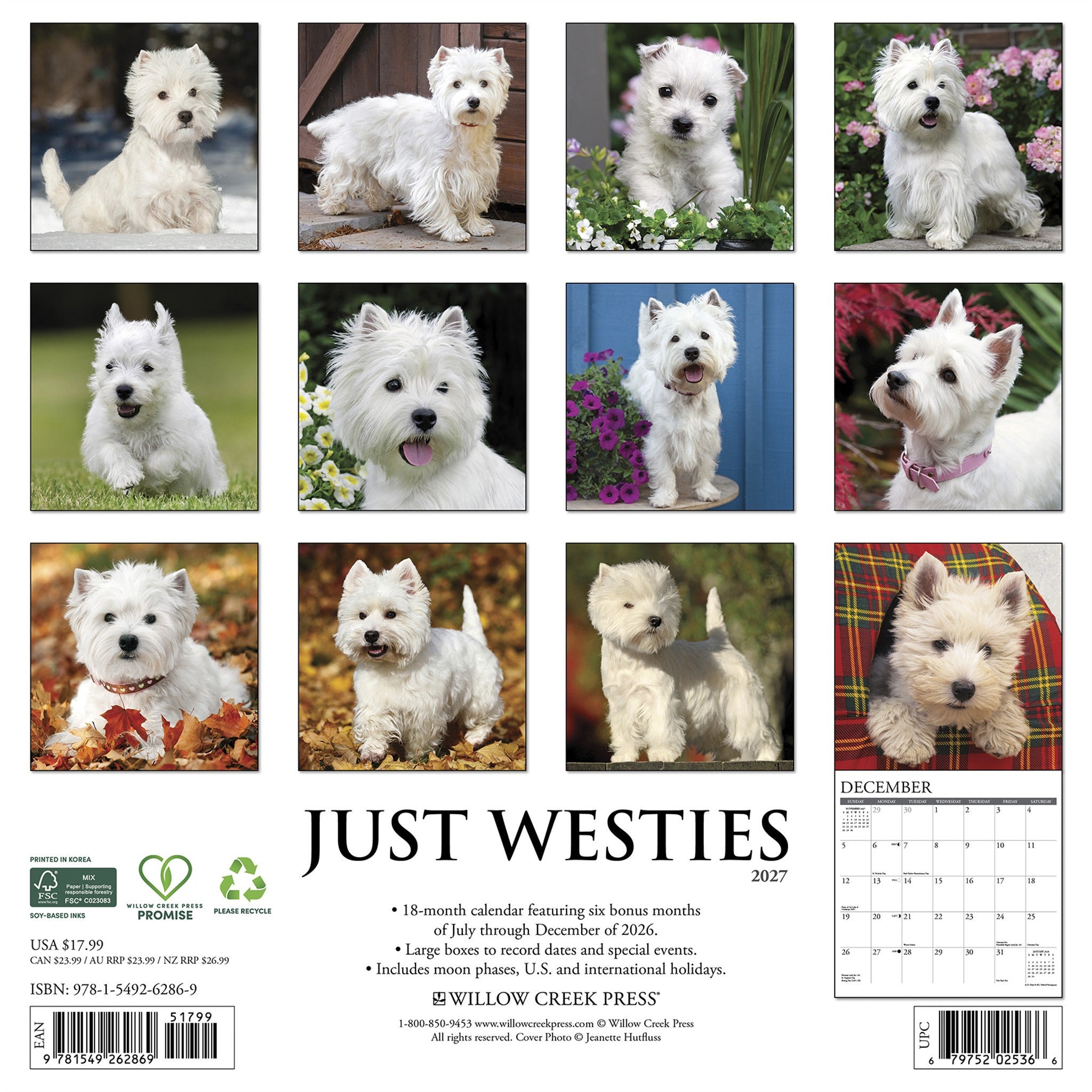 Westies 2027 Wall Calendar - Online Only