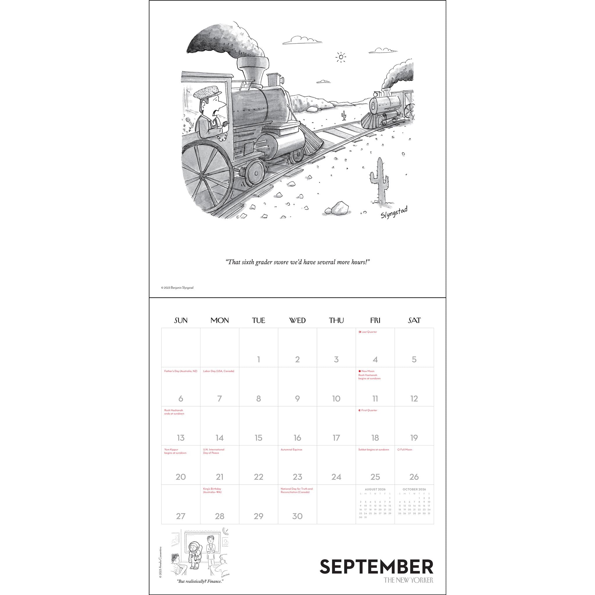 Cartoons From The New Yorker 2026 Wall Calendar - Online Only