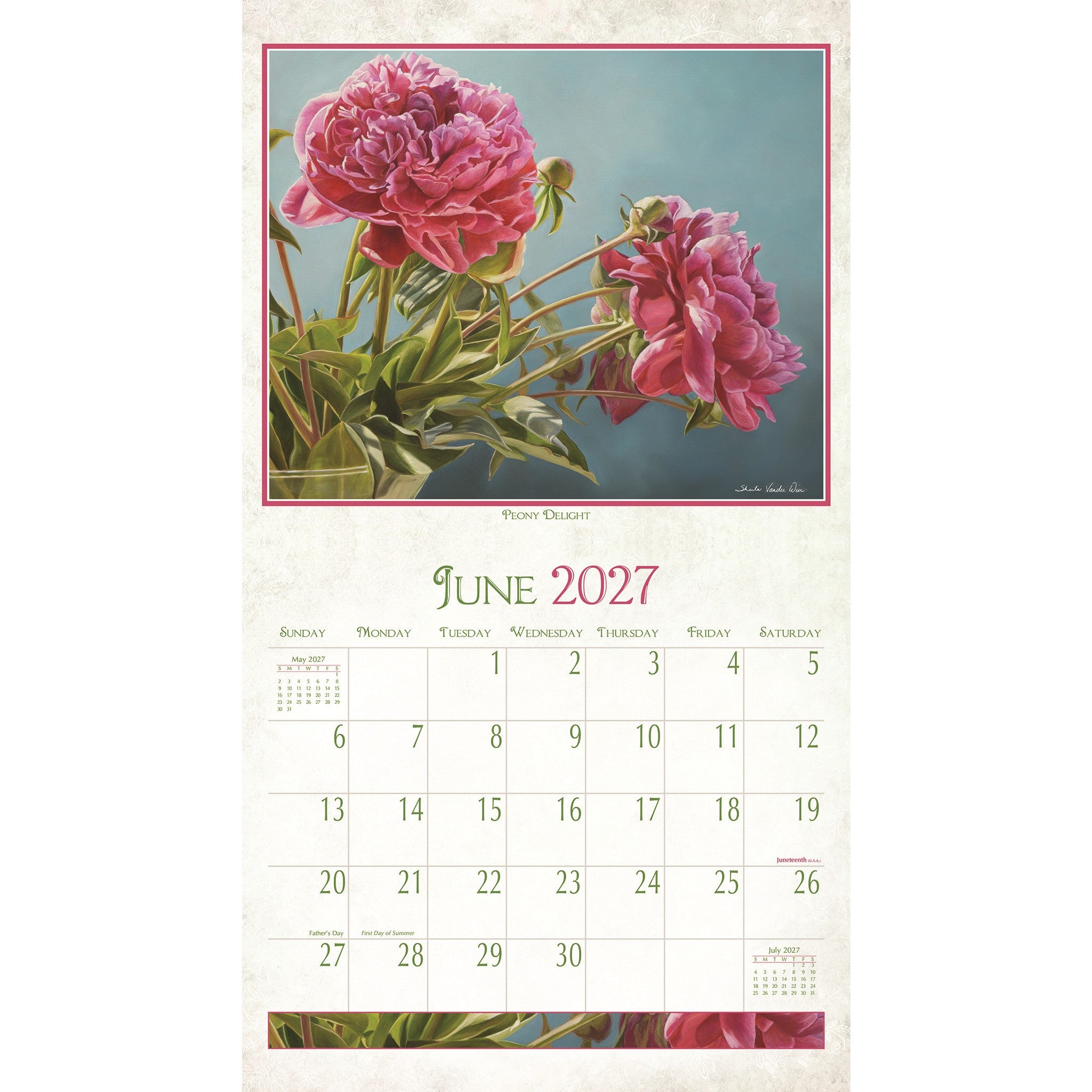 Beauty In Bloom 2027 Wall Calendar - Online Only