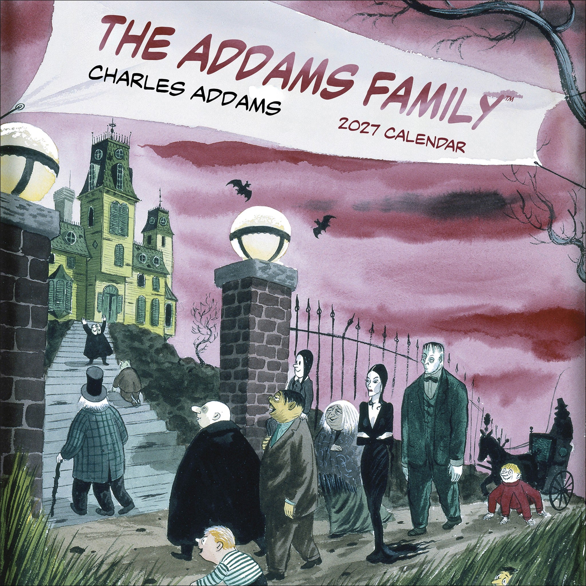 The Addams Family 2027 Wall Calendar - Online Only