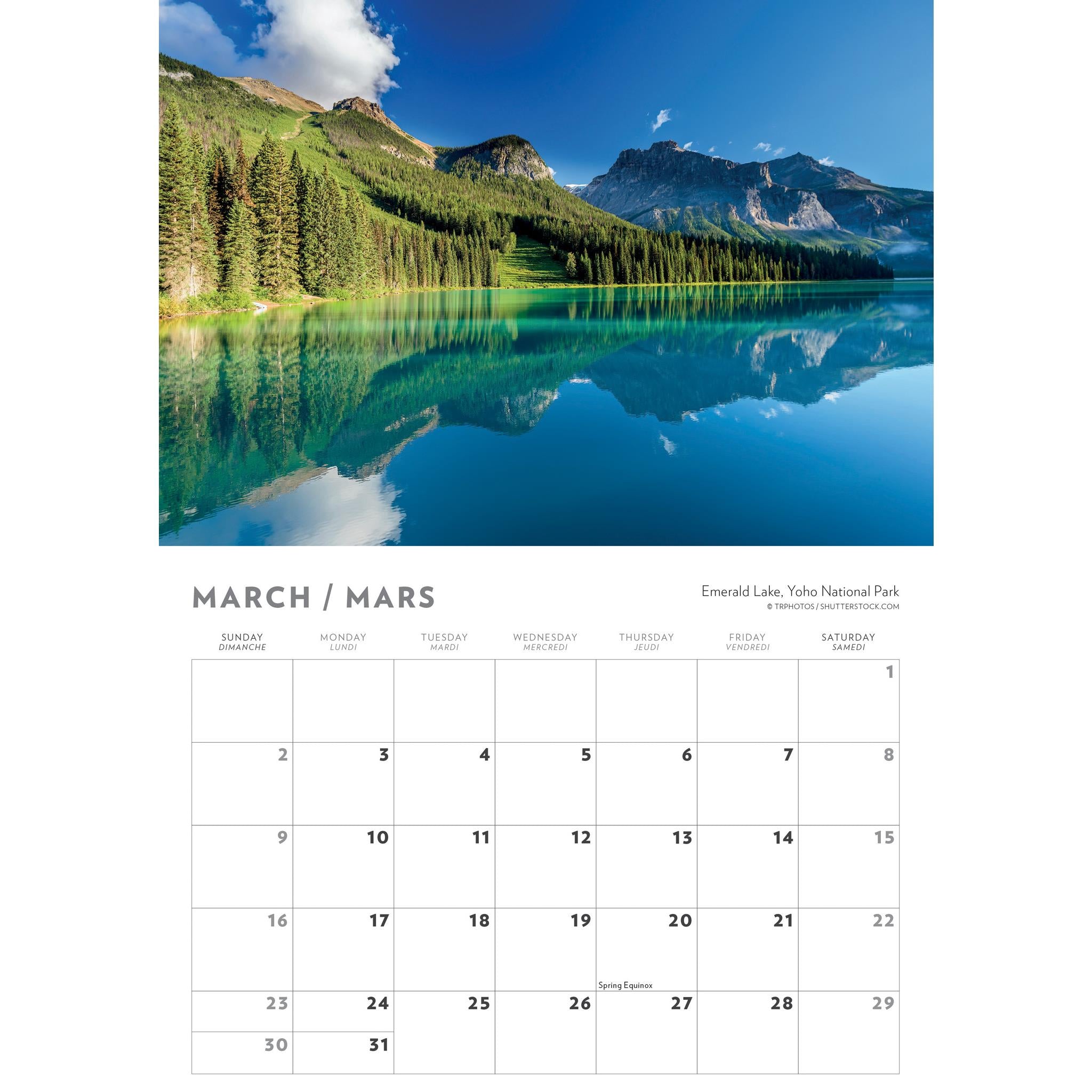 Canadian Rockies Mini 2025 Calendar