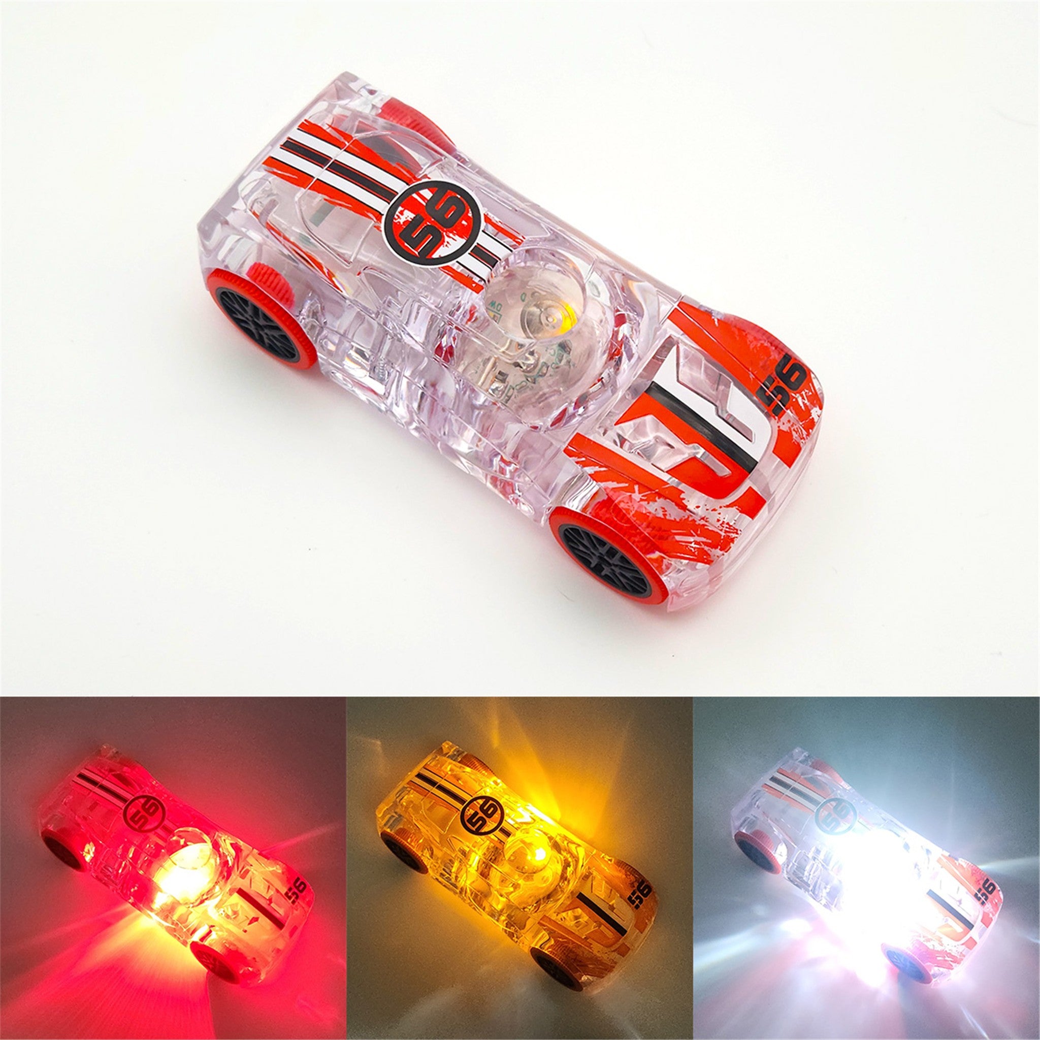 Red/Black Muscle Car Marble Racer