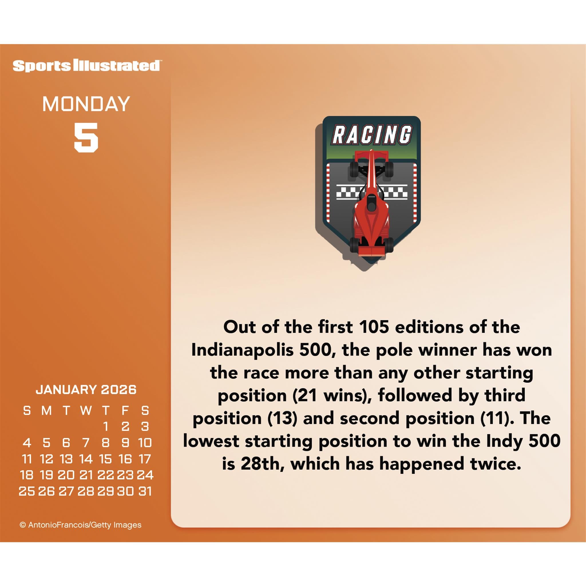 Sports Illustrated Sports 2026 Box Calendar - Online Only