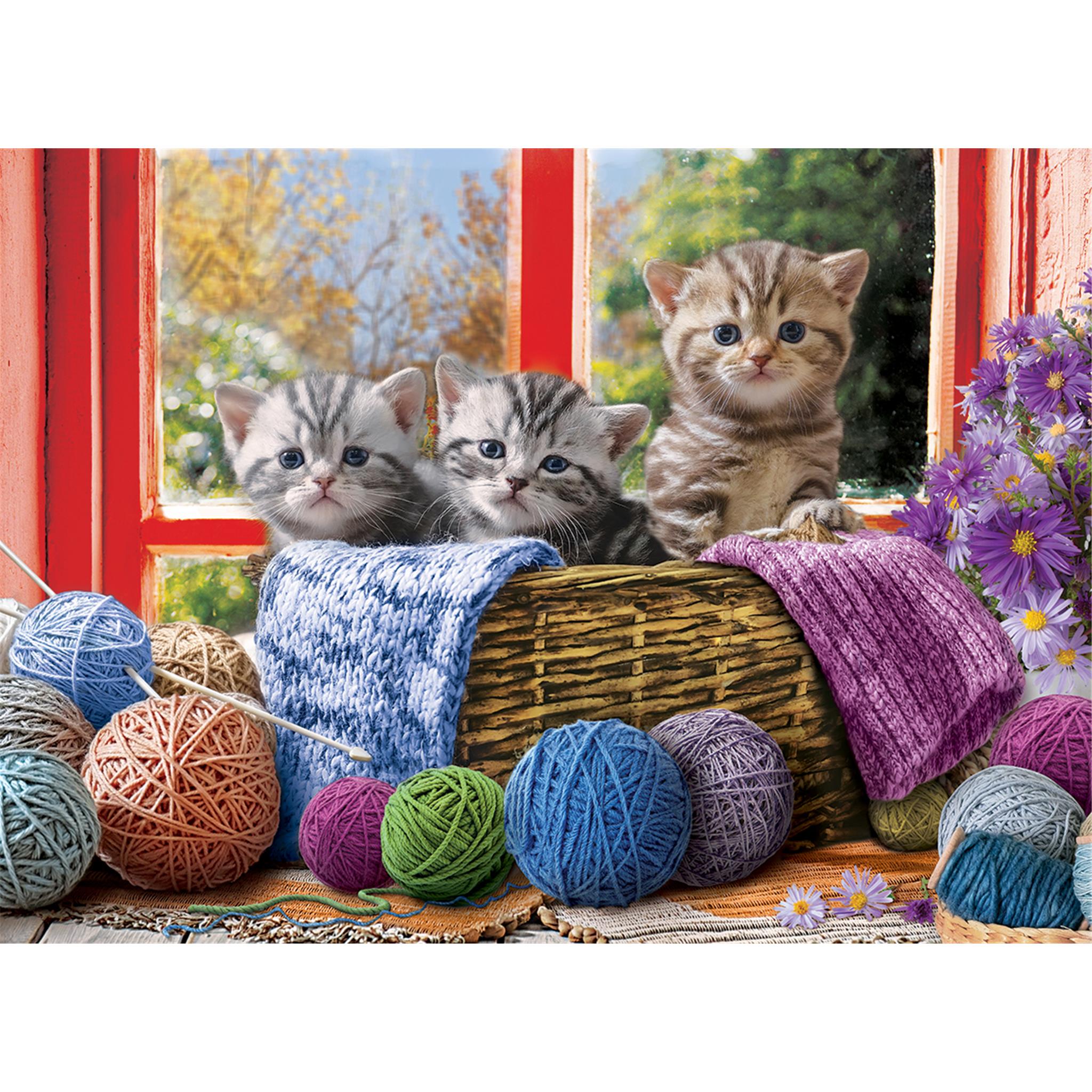 628136655002 Knittin Kittens Jigsaw Puzzle (1000 Piece