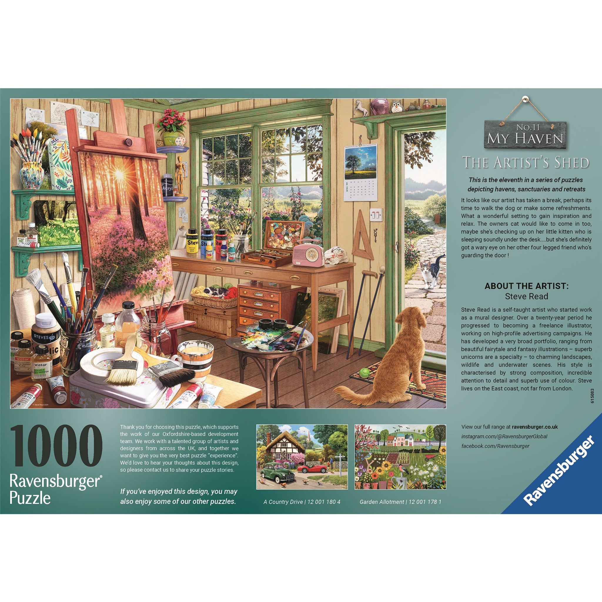 The Artist's Shed 1000 Piece Puzzle