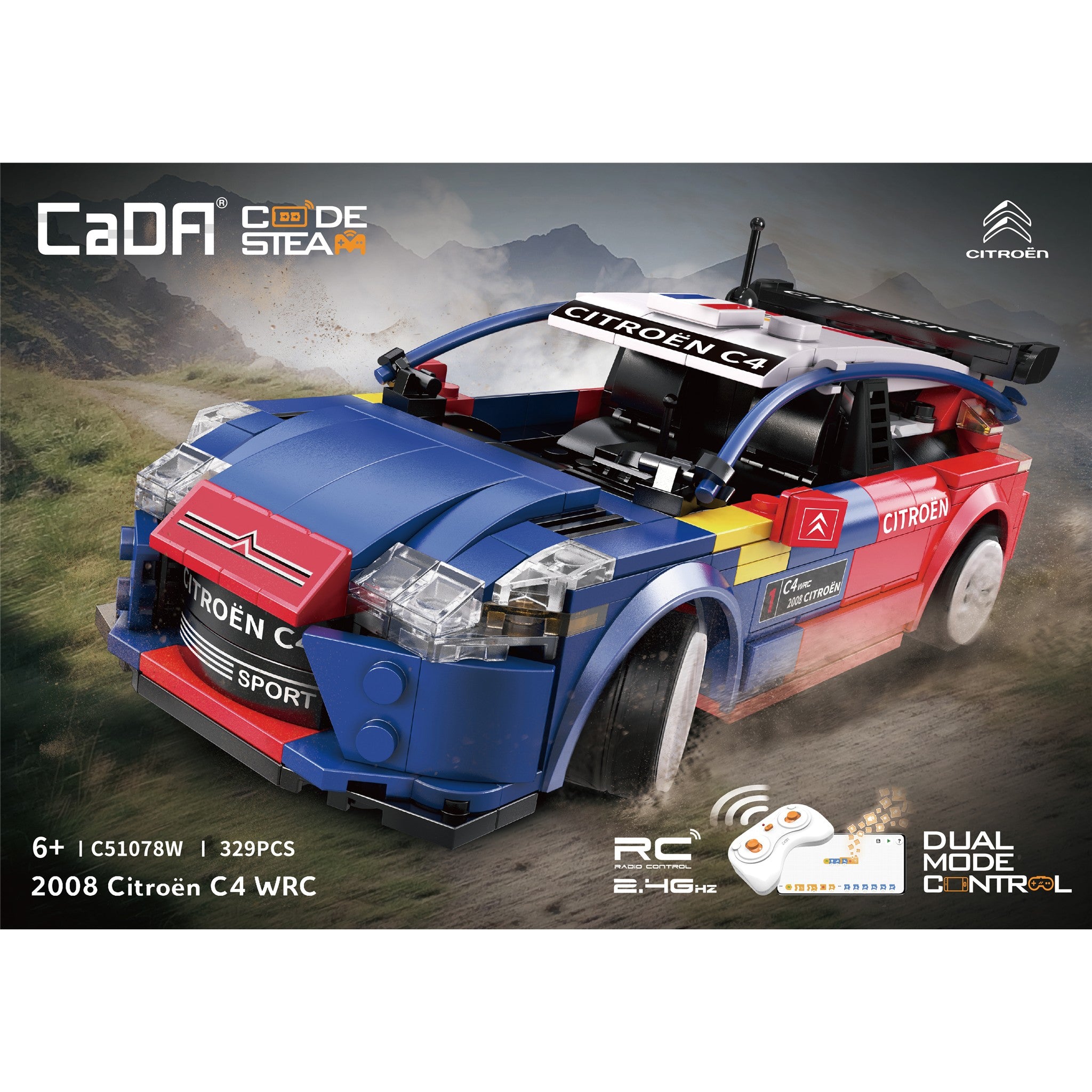 2008 Citroen C4 WRC 329 Pieces with Remote Control