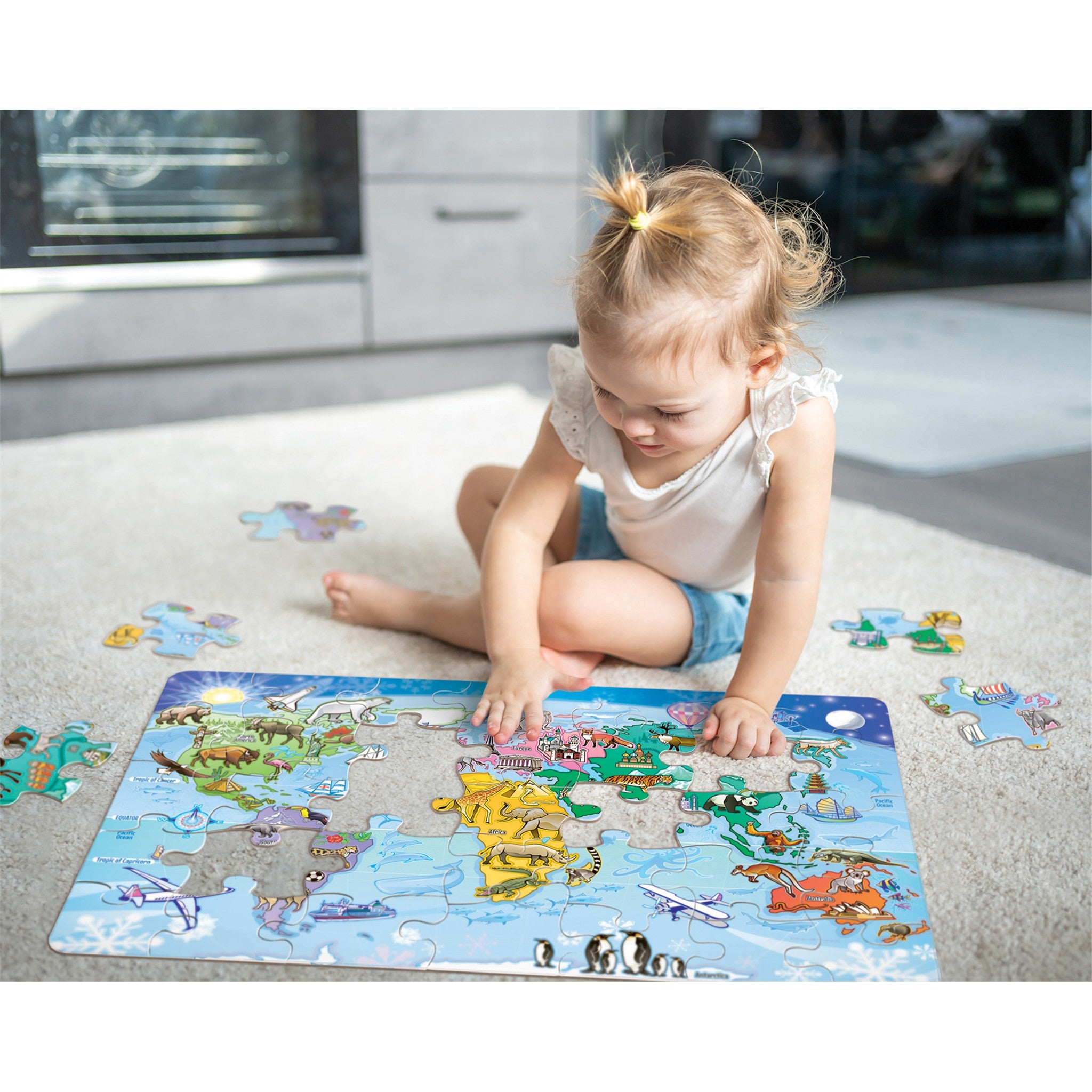 Map of the World 35 Piece Floor Puzzle - Online Only