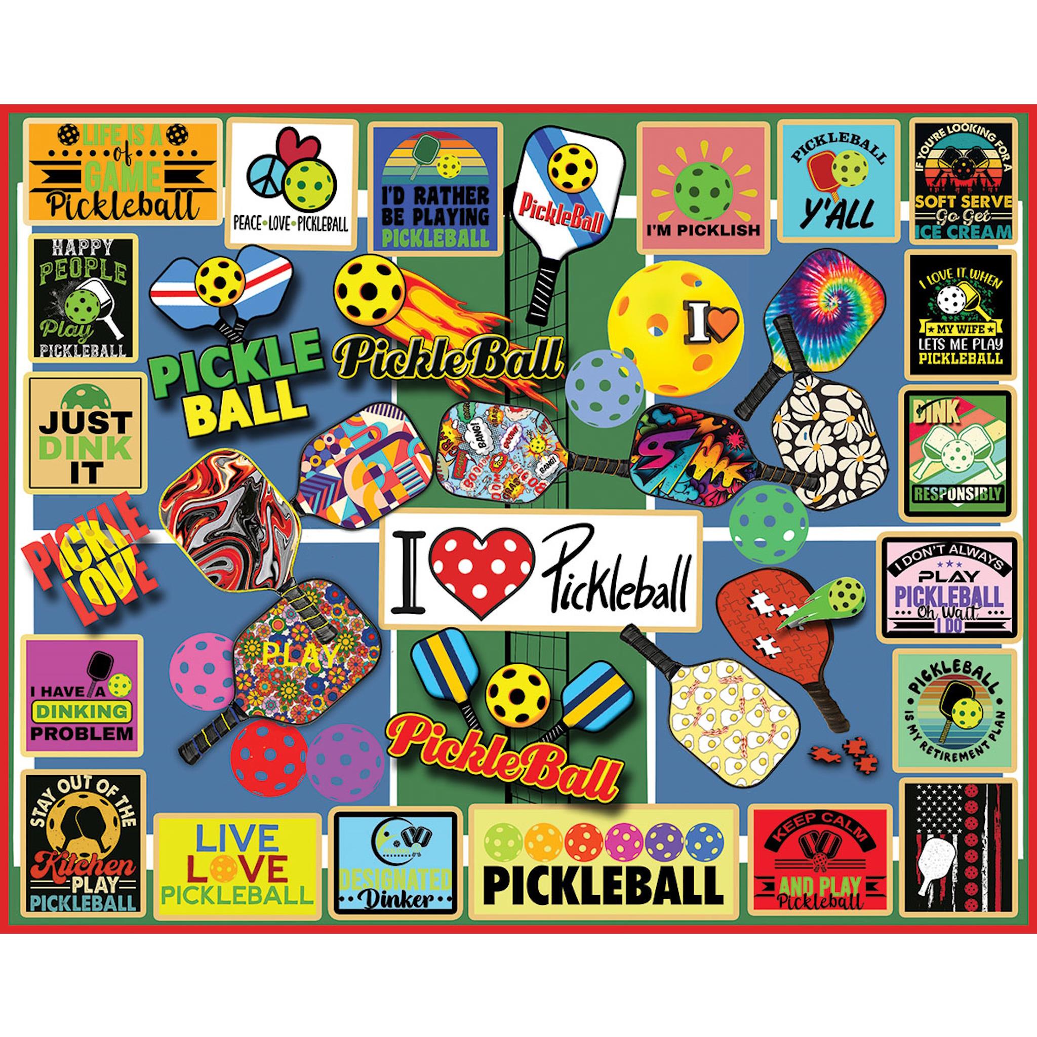 Pickleball 1000 Piece Puzzle White Mountain Puzzles