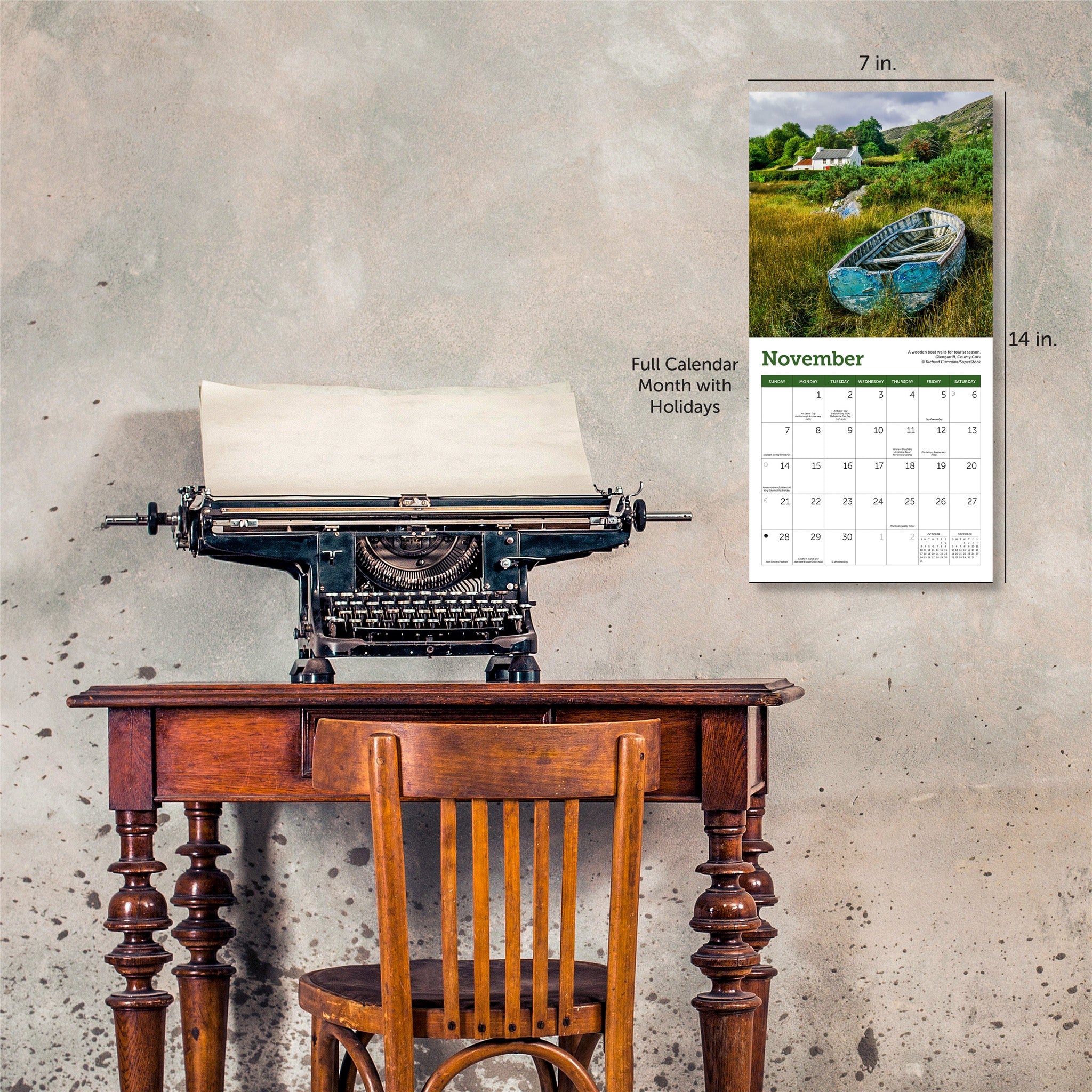 Ireland 2027 Mini Calendar