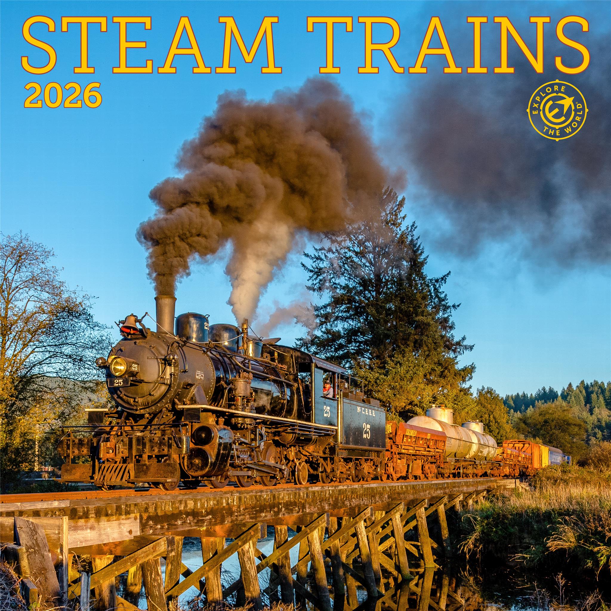 Steam Trains 2026 Wall Calendar 215886FA 3157 4649 8F62