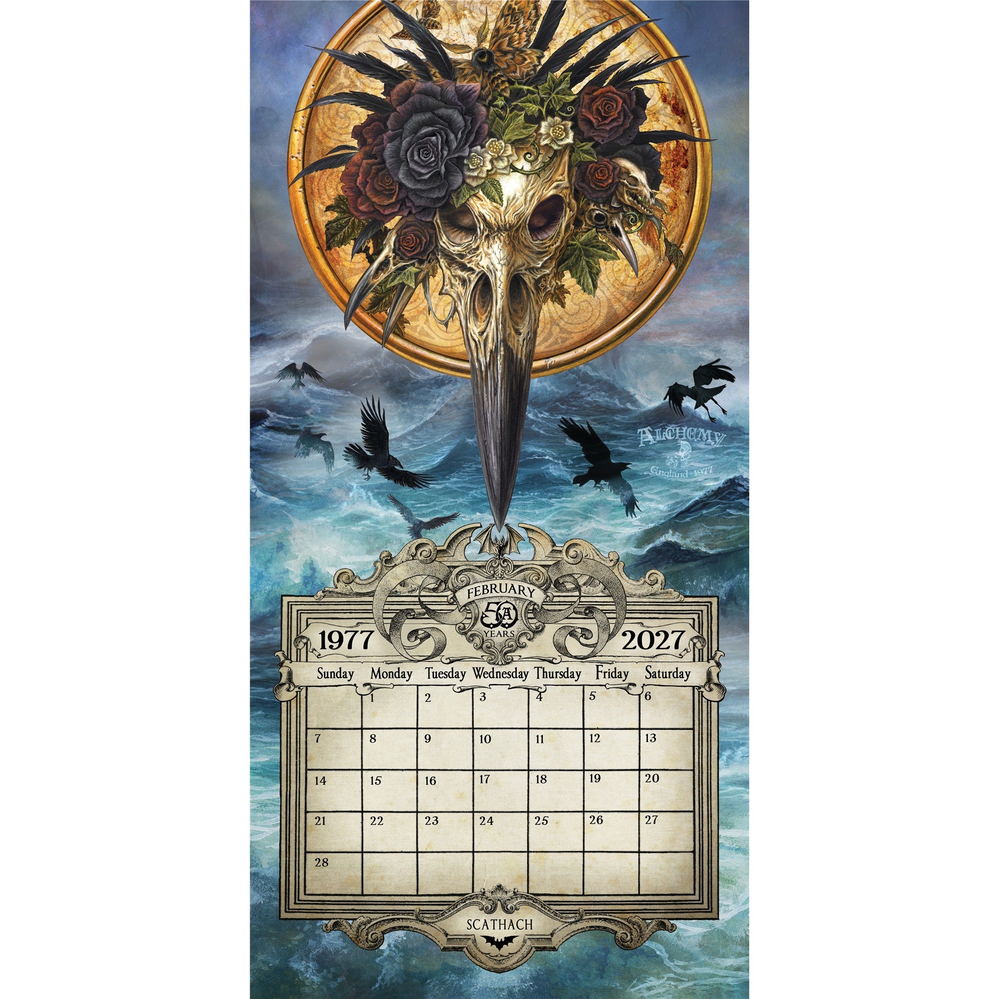 Alchemy 1977 Gothic 2027 Wall Calendar