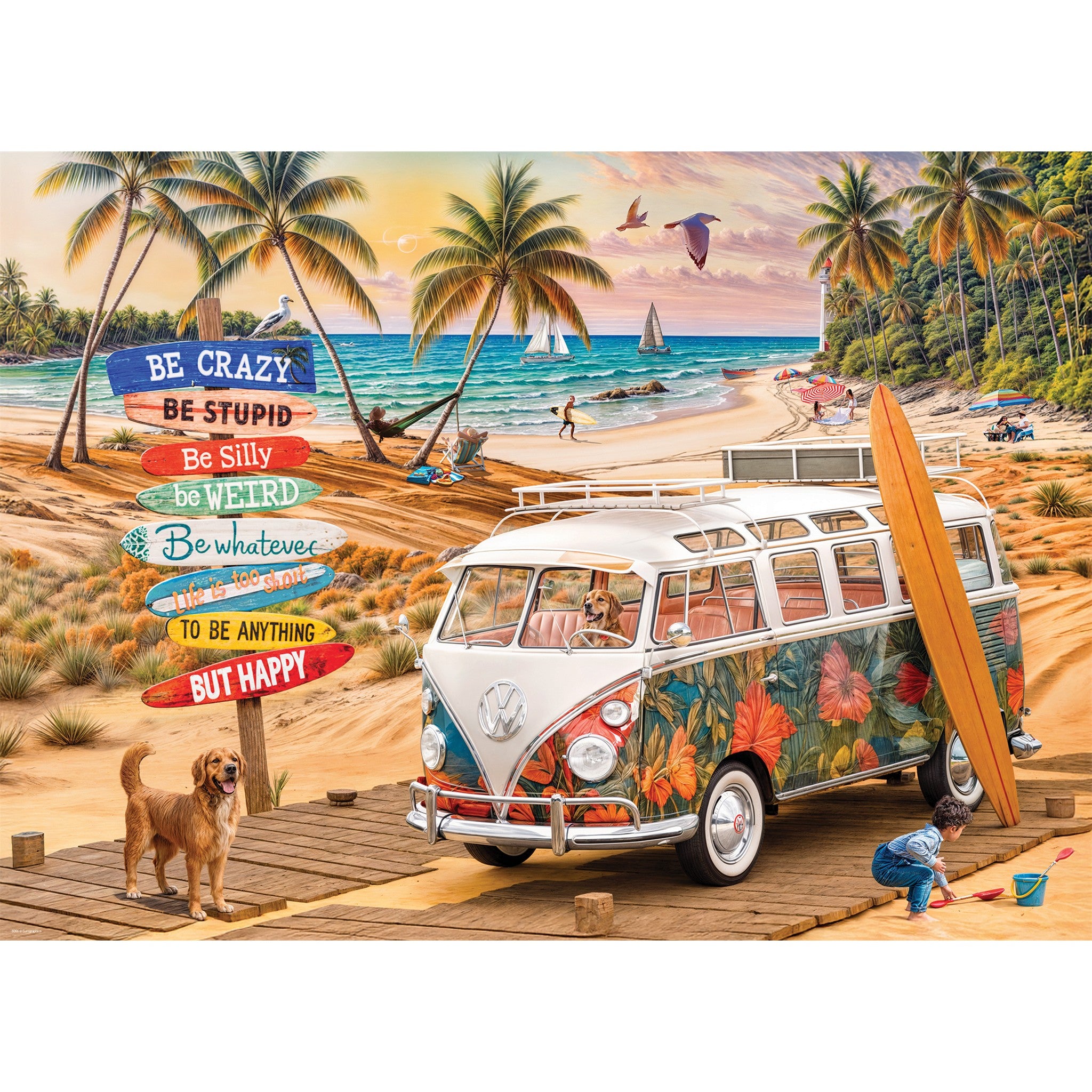 VW Be Happy 1000 Piece Puzzle