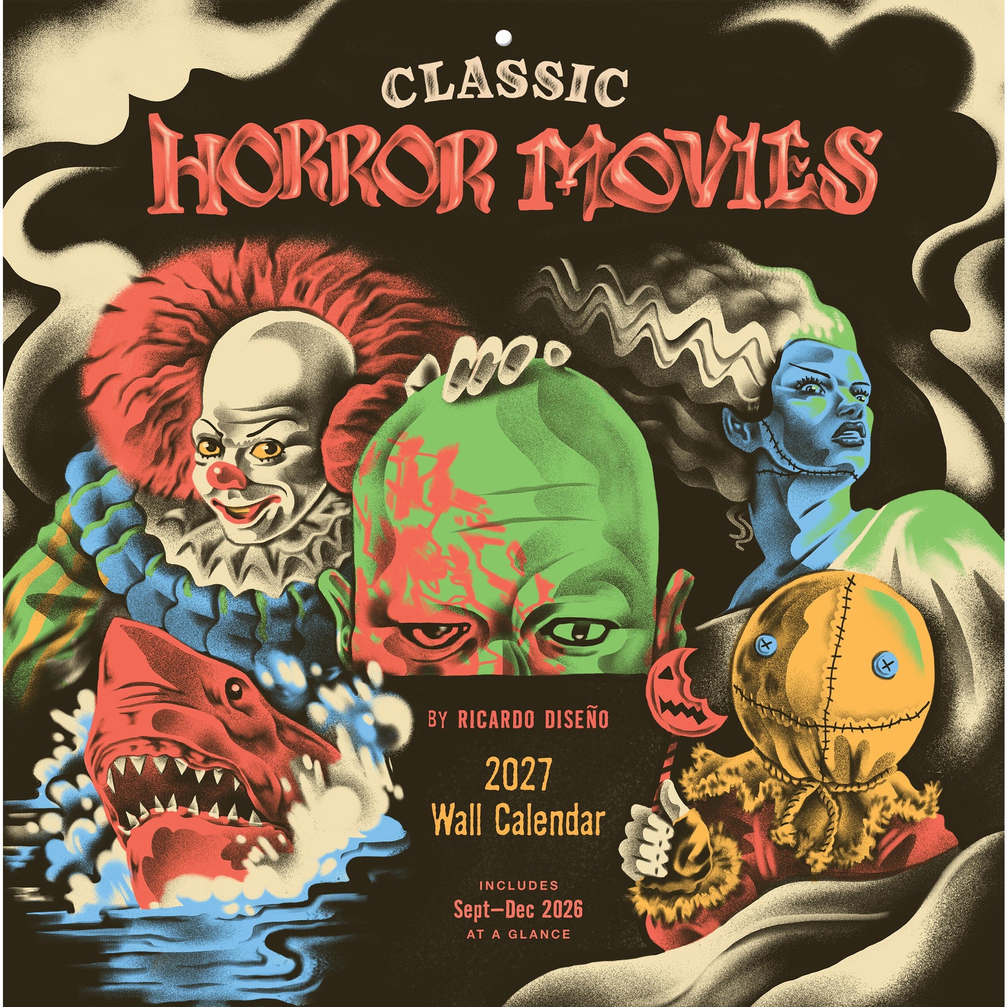 Classic Horror Movies 2027 Wall Calendar - Online Only