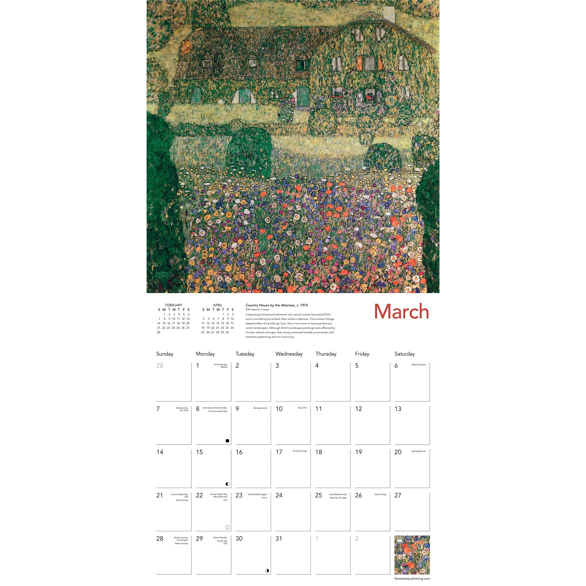 Klimt Landscapes 2027 Wall Calendar