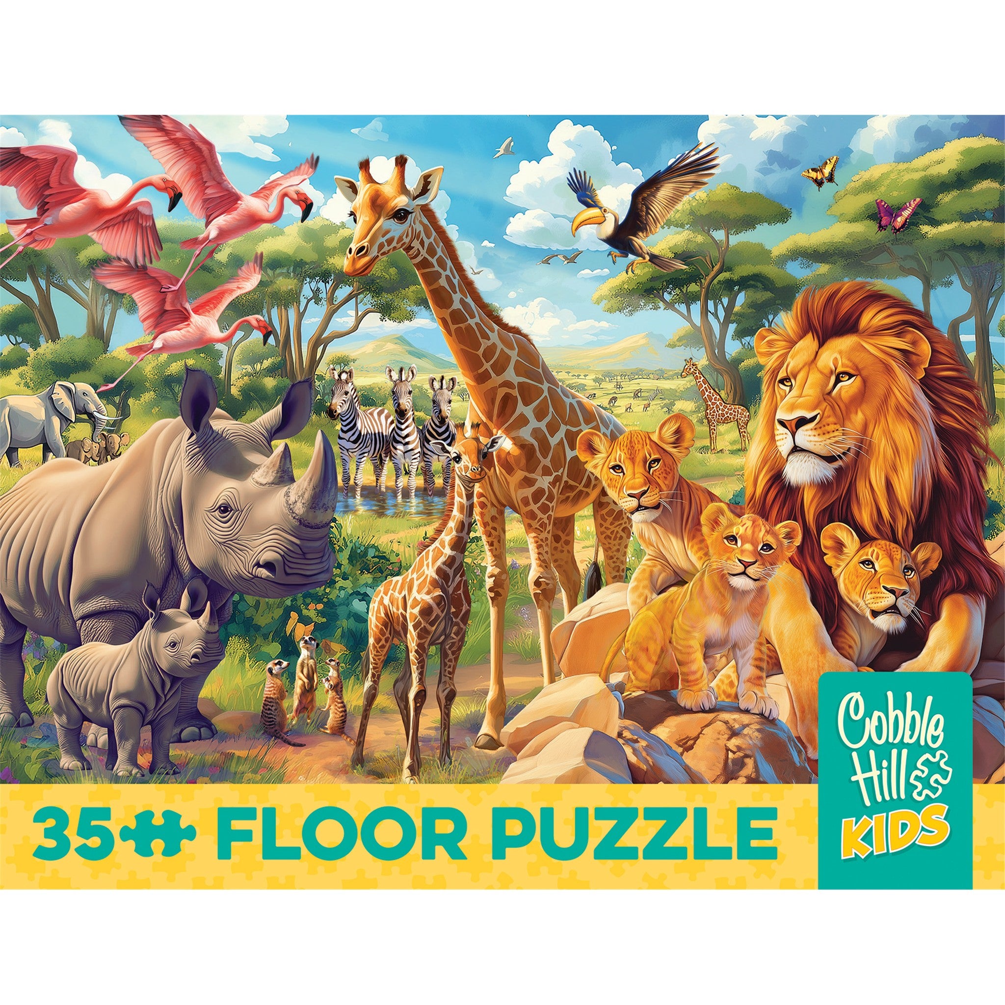African Plains 35 Piece Floor Puzzle - Online Only