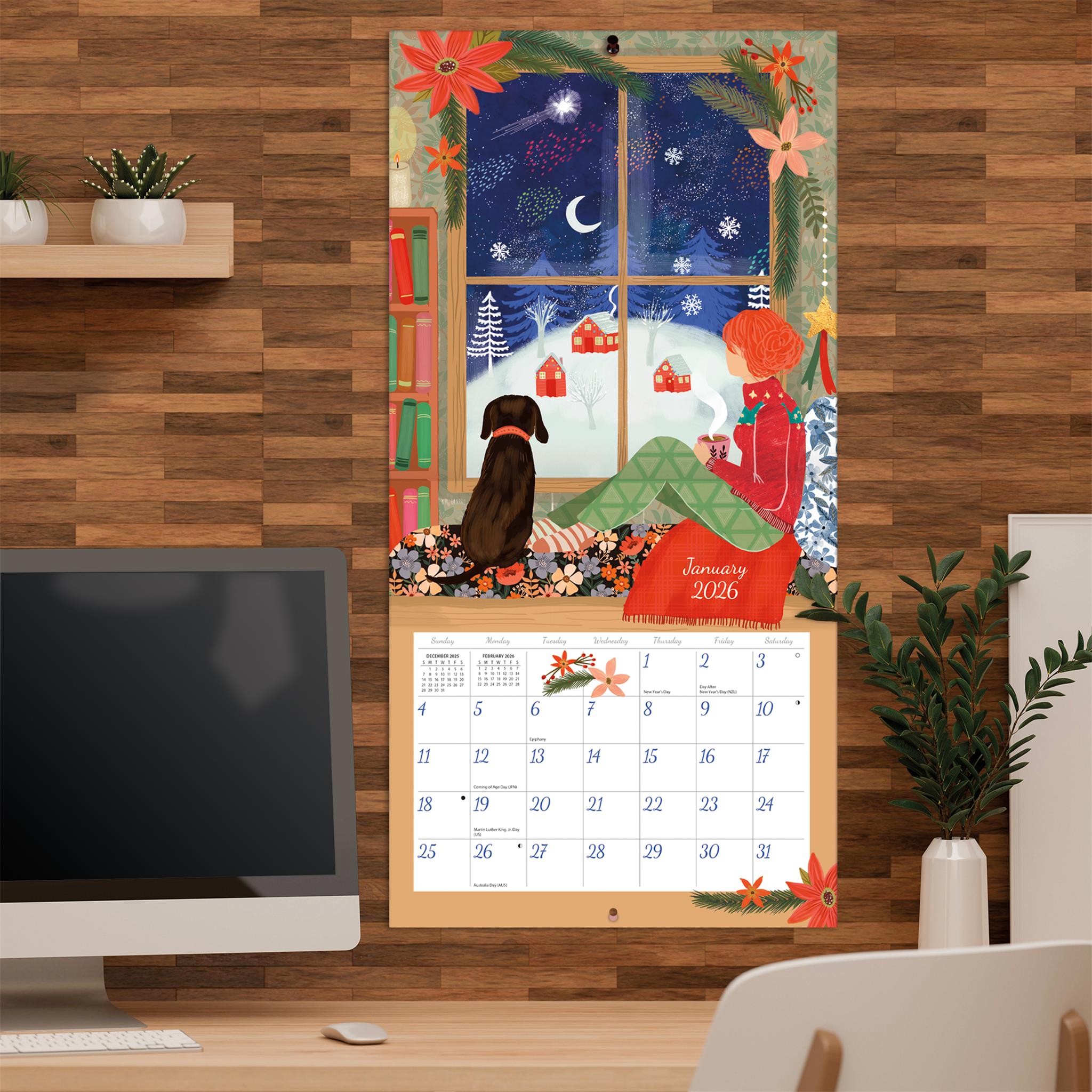 Dream, Wander, Discover 2026 Wall Calendar - Online Only