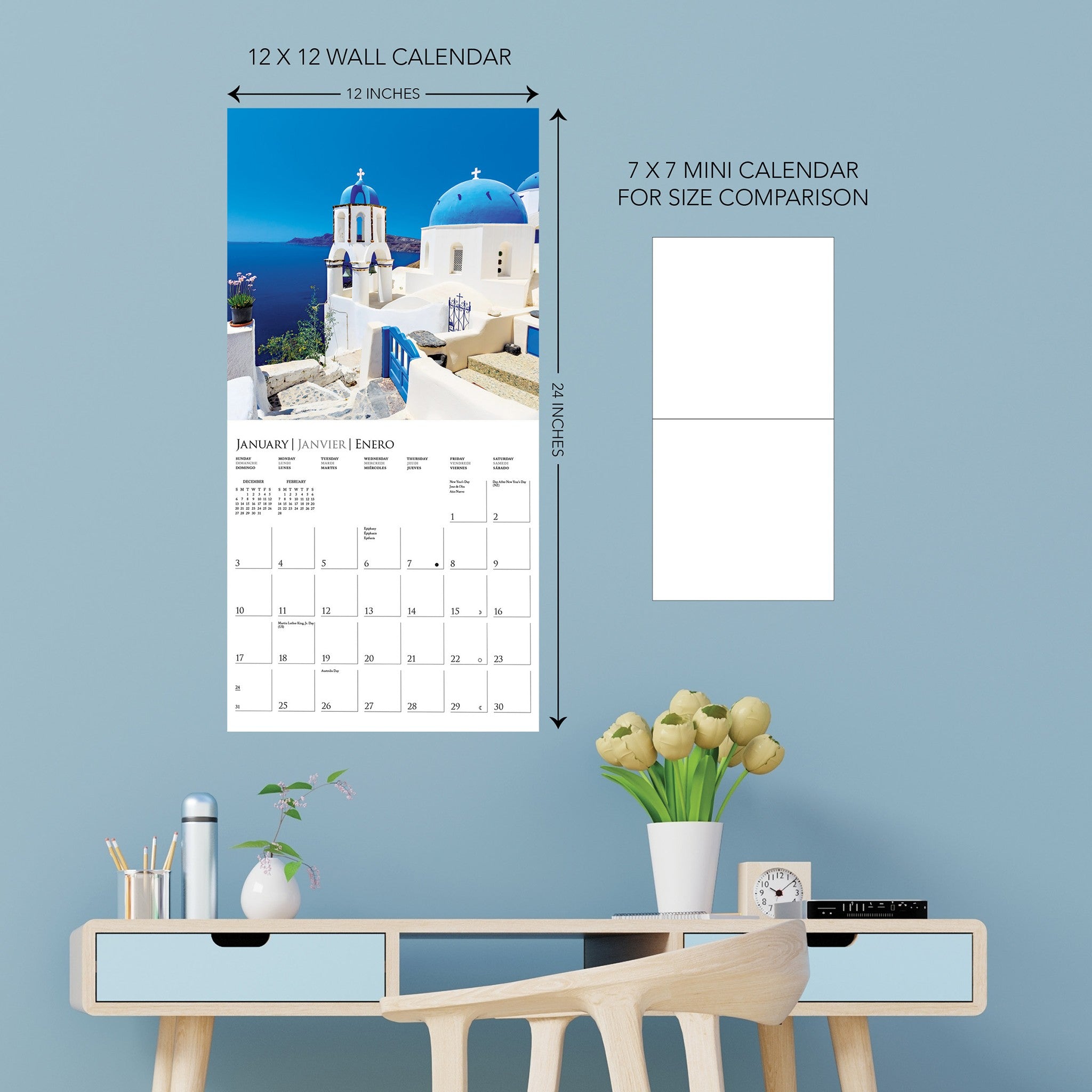 Greek Isles 2027 Wall Calendar - Online Only