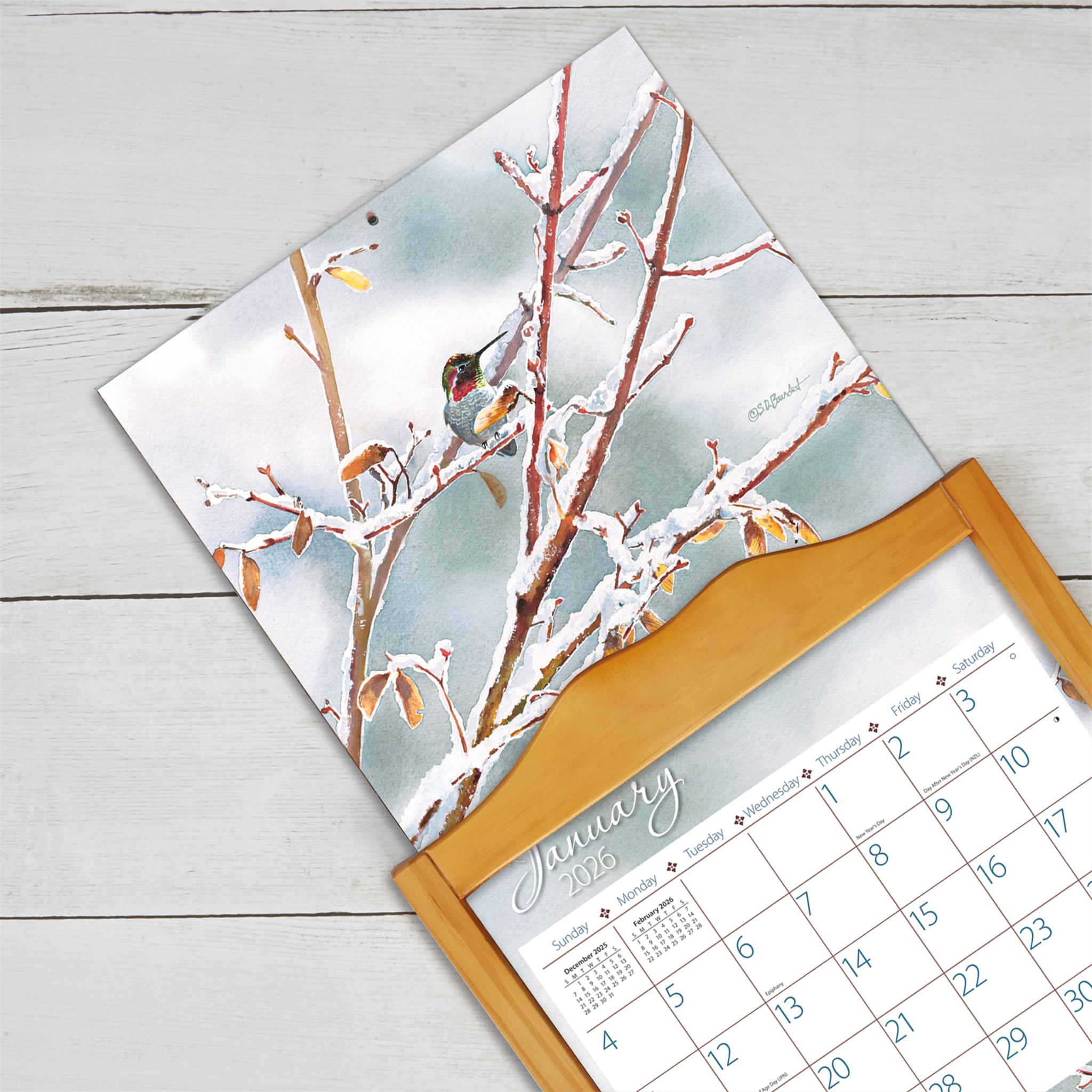 Hummingbirds 2026 Deluxe Wall Calendar - Online Only