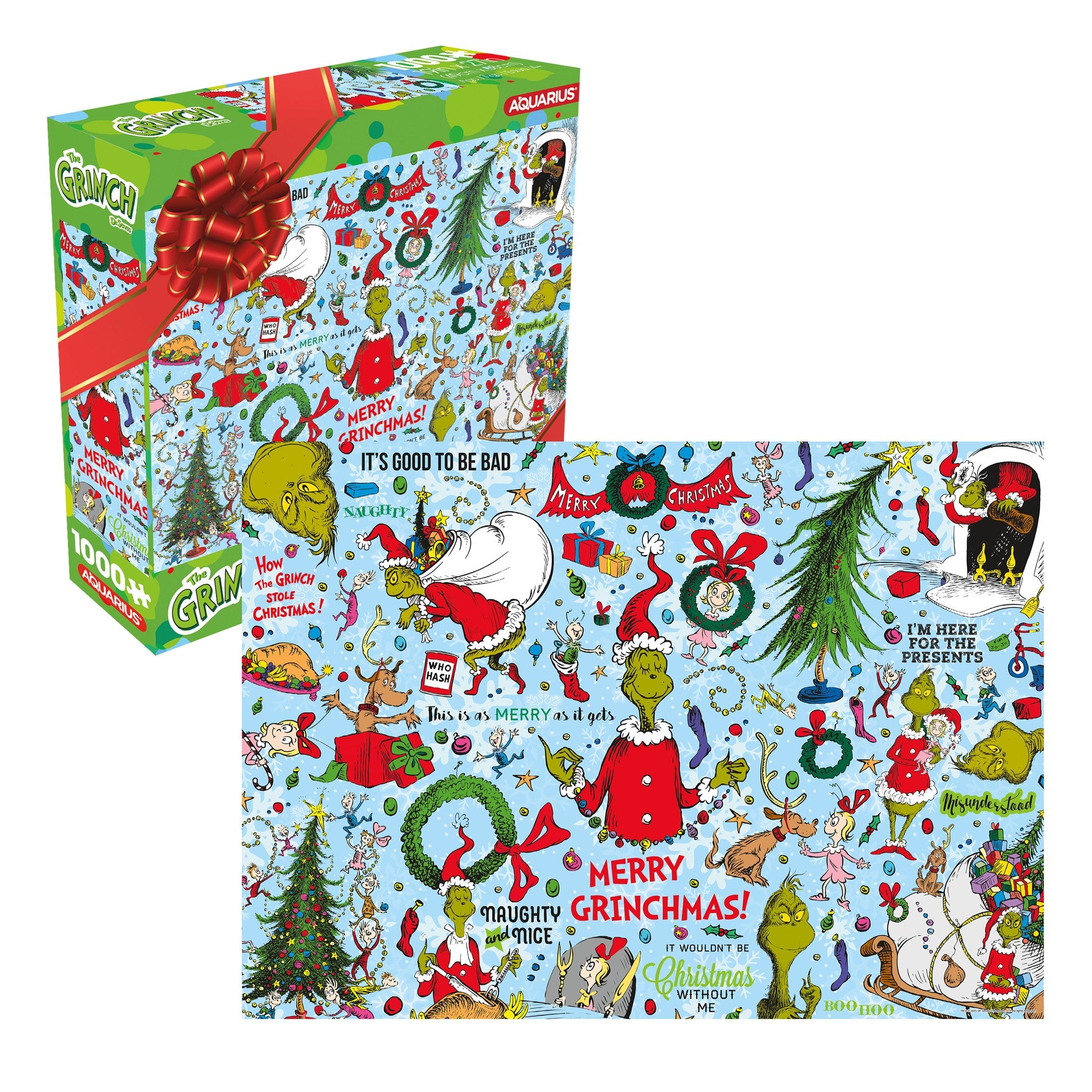 Grinch Wrapping Paper 1000 Piece Puzzle