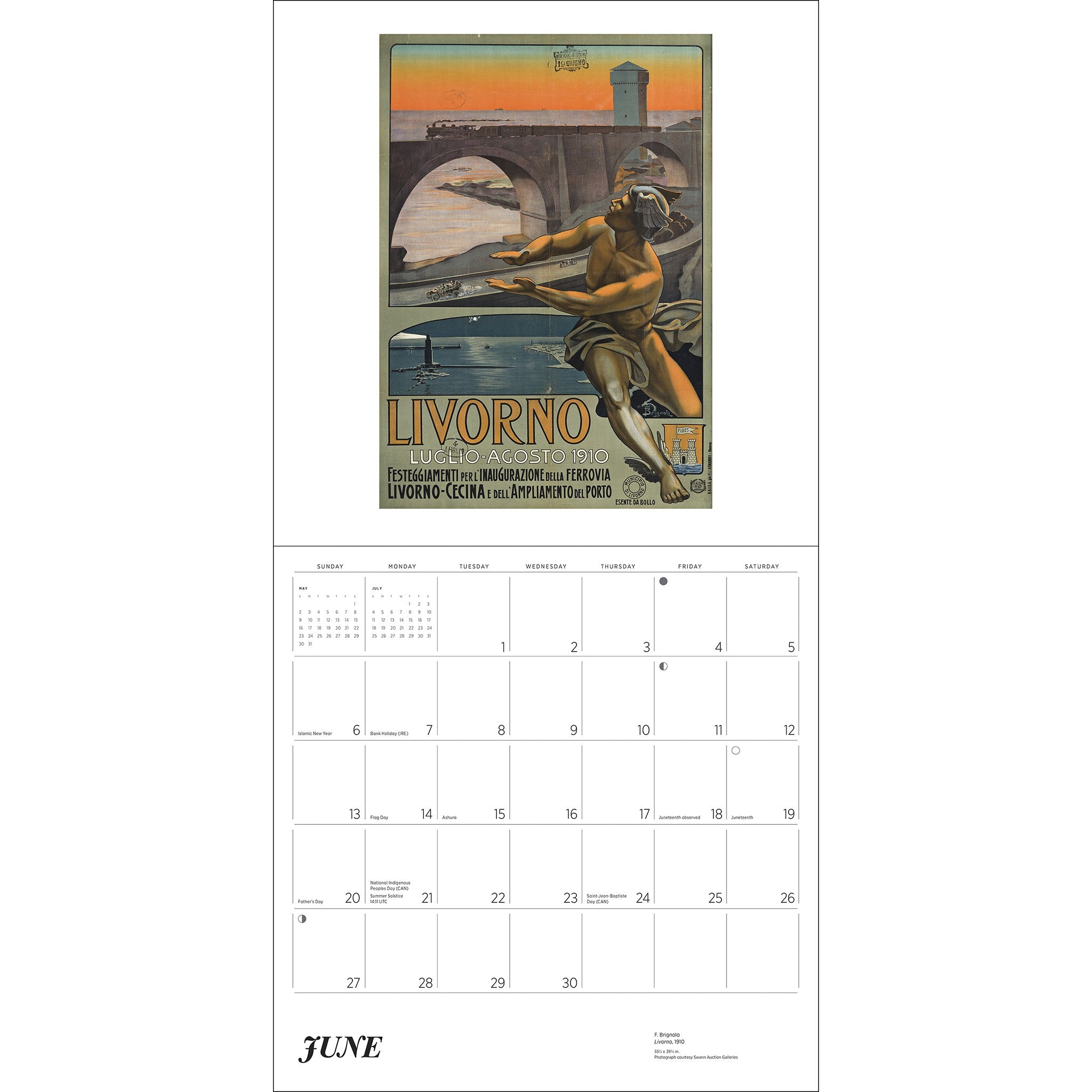 Italy Vintage Travel Posters 2027 Wall Calendar - Online Only