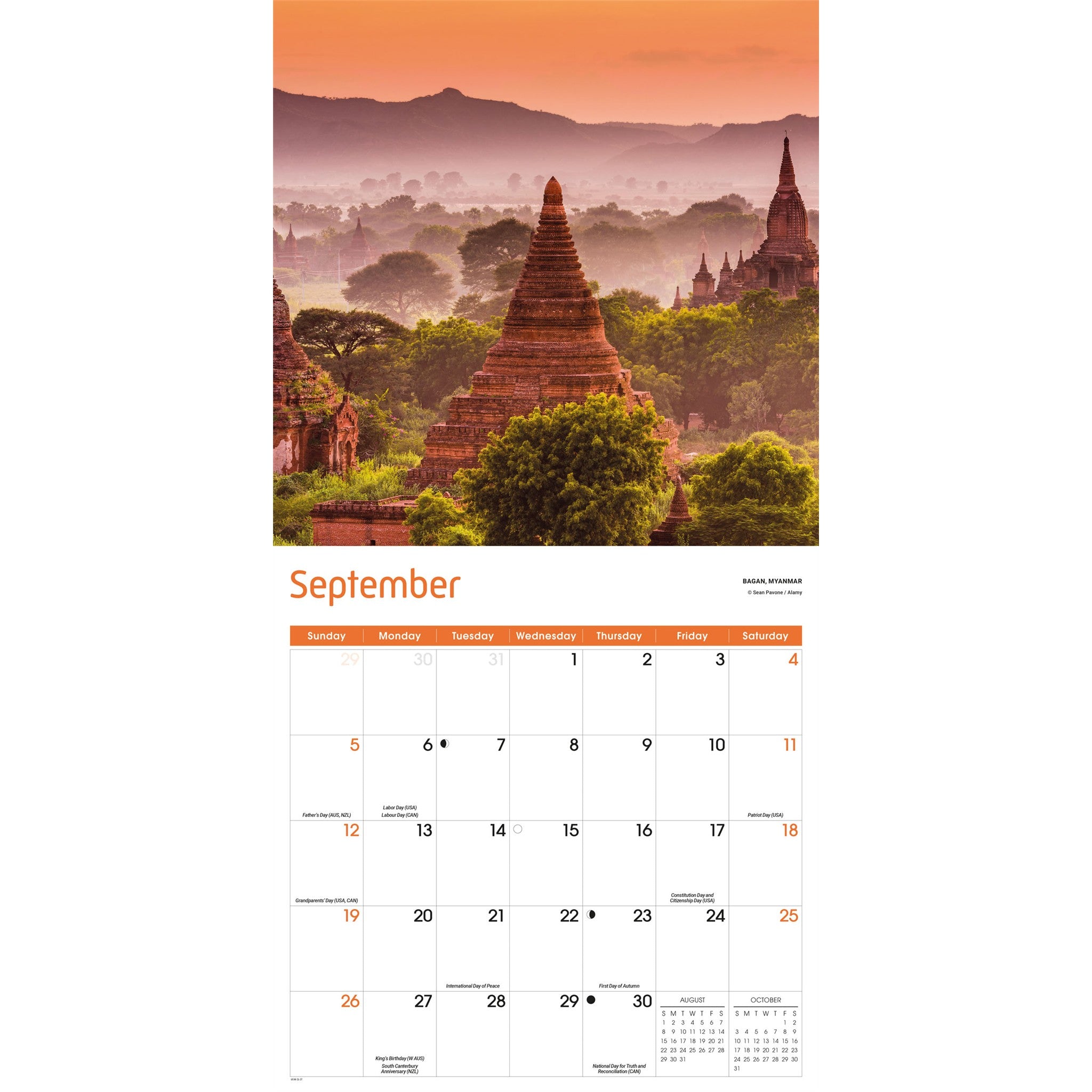 World Wonders 2027 Wall Calendar
