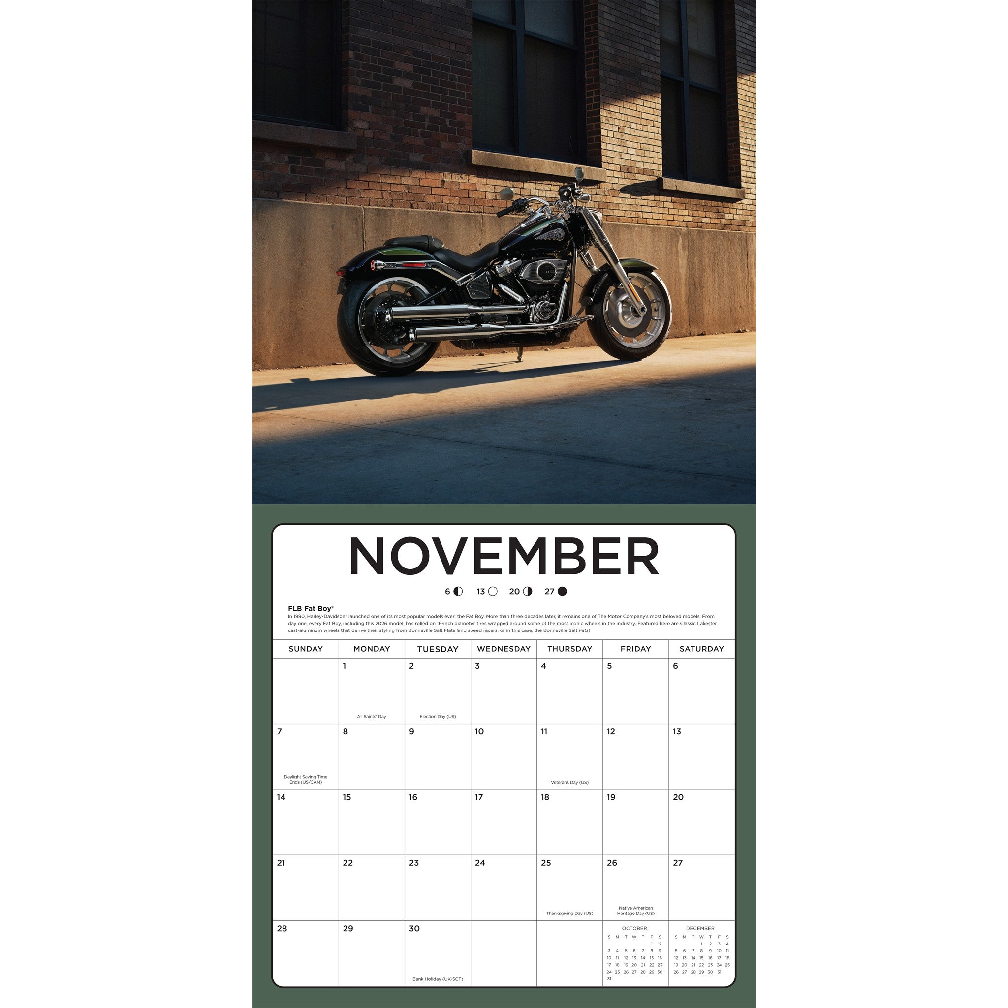 Harley Davidson 2027 Wall Calendar