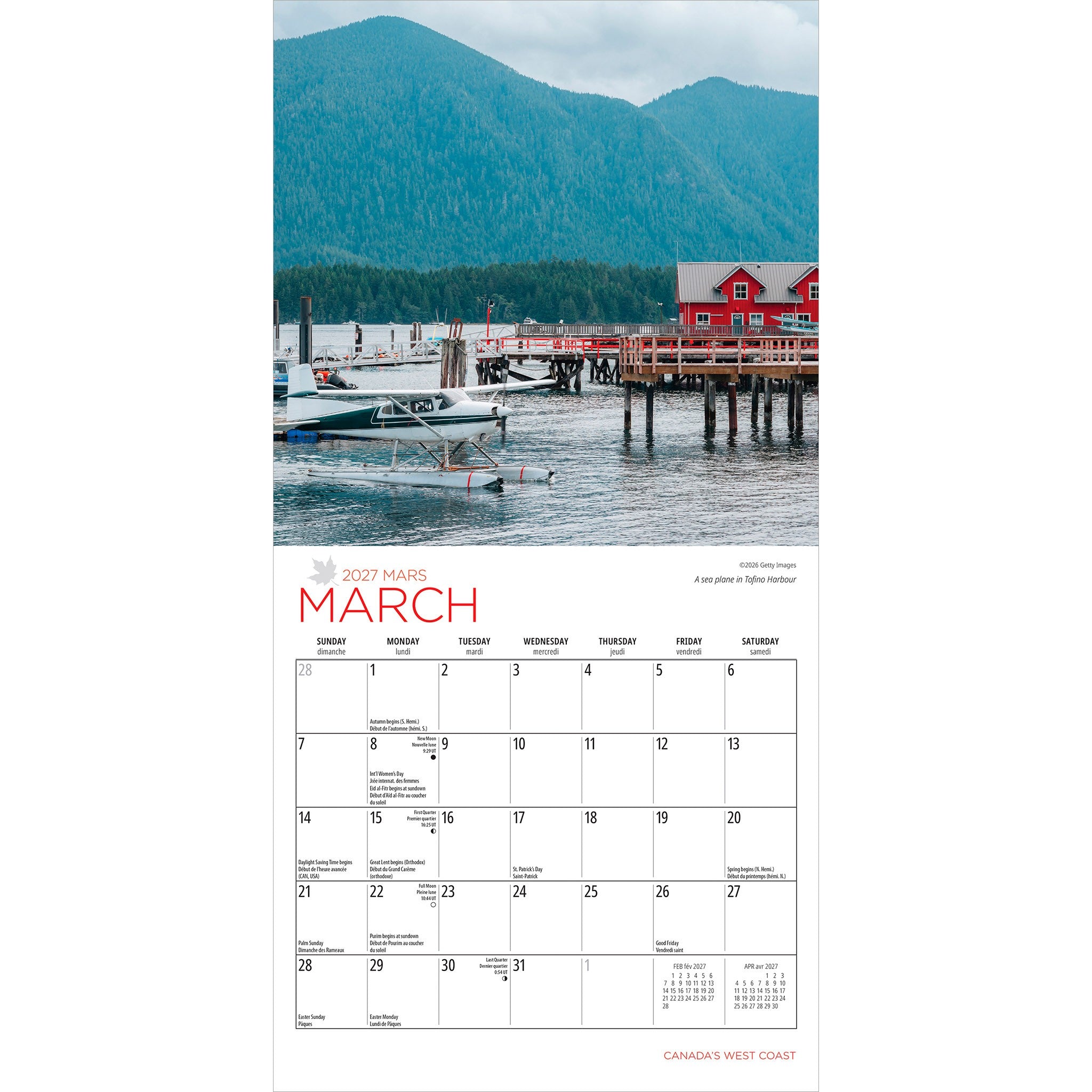 Canada's West Coast 2027 Mini Calendar - Online Only