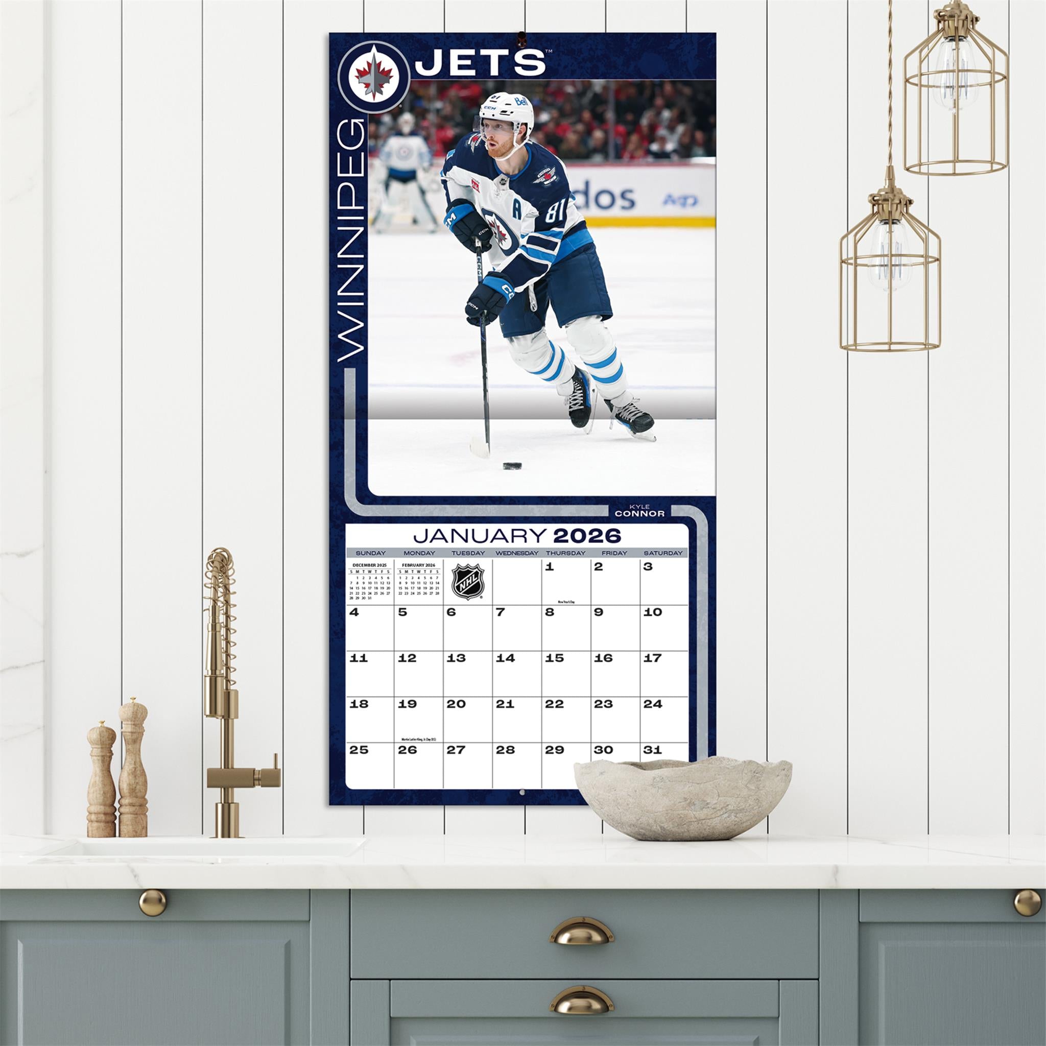 NHL Winnipeg Jets 2026 Wall Calendar - Online Only