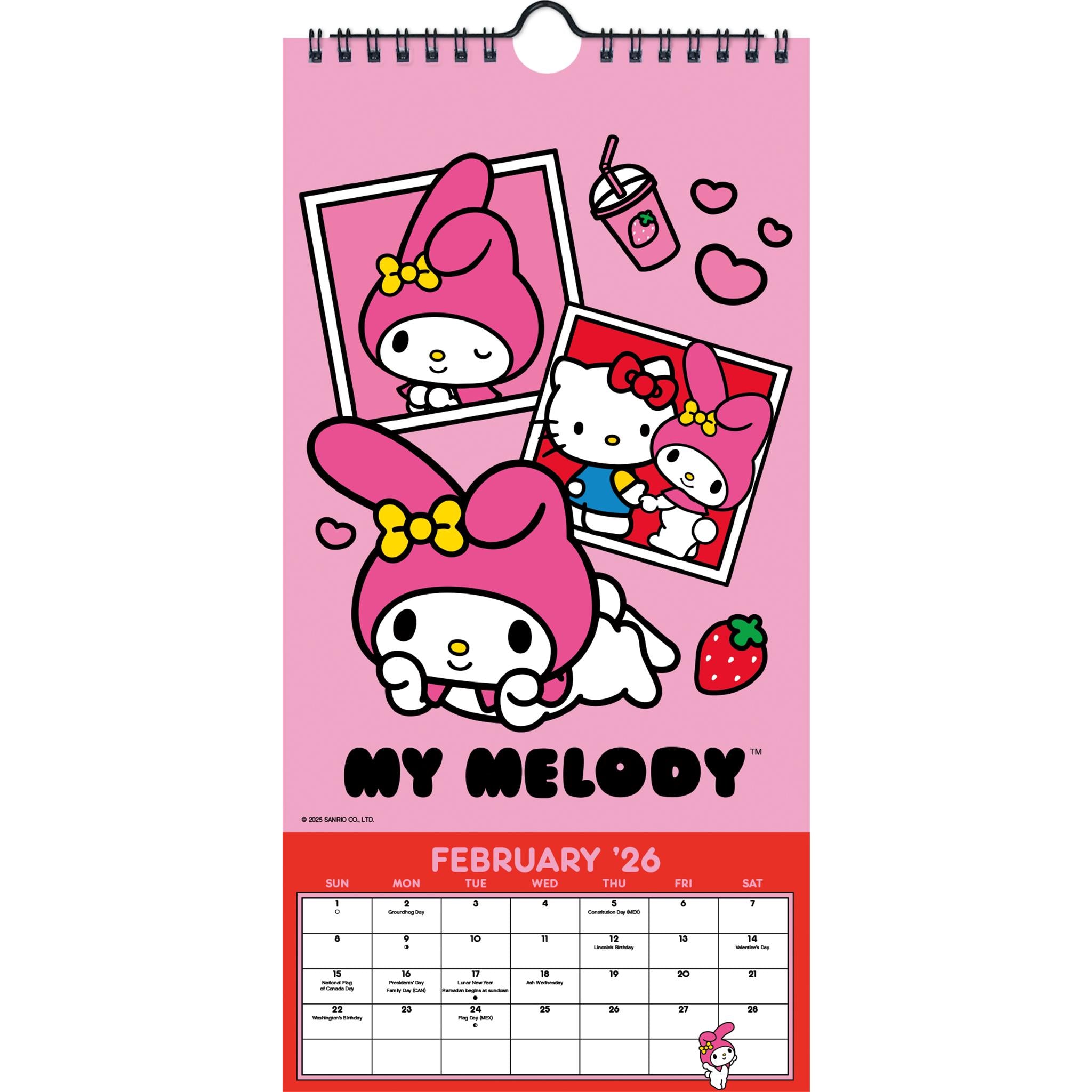 Hello Kitty and Friends 2026 Mini Poster Calendar