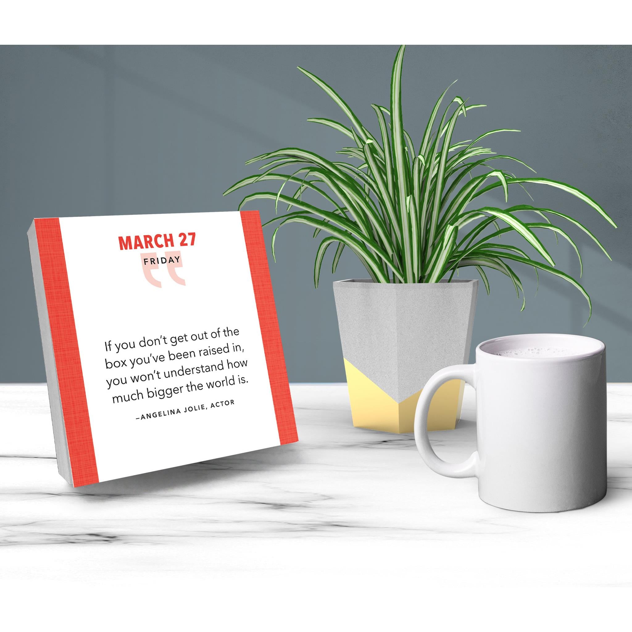 Great Quotes From Great Leaders 2026 Box Calendar - Online Only