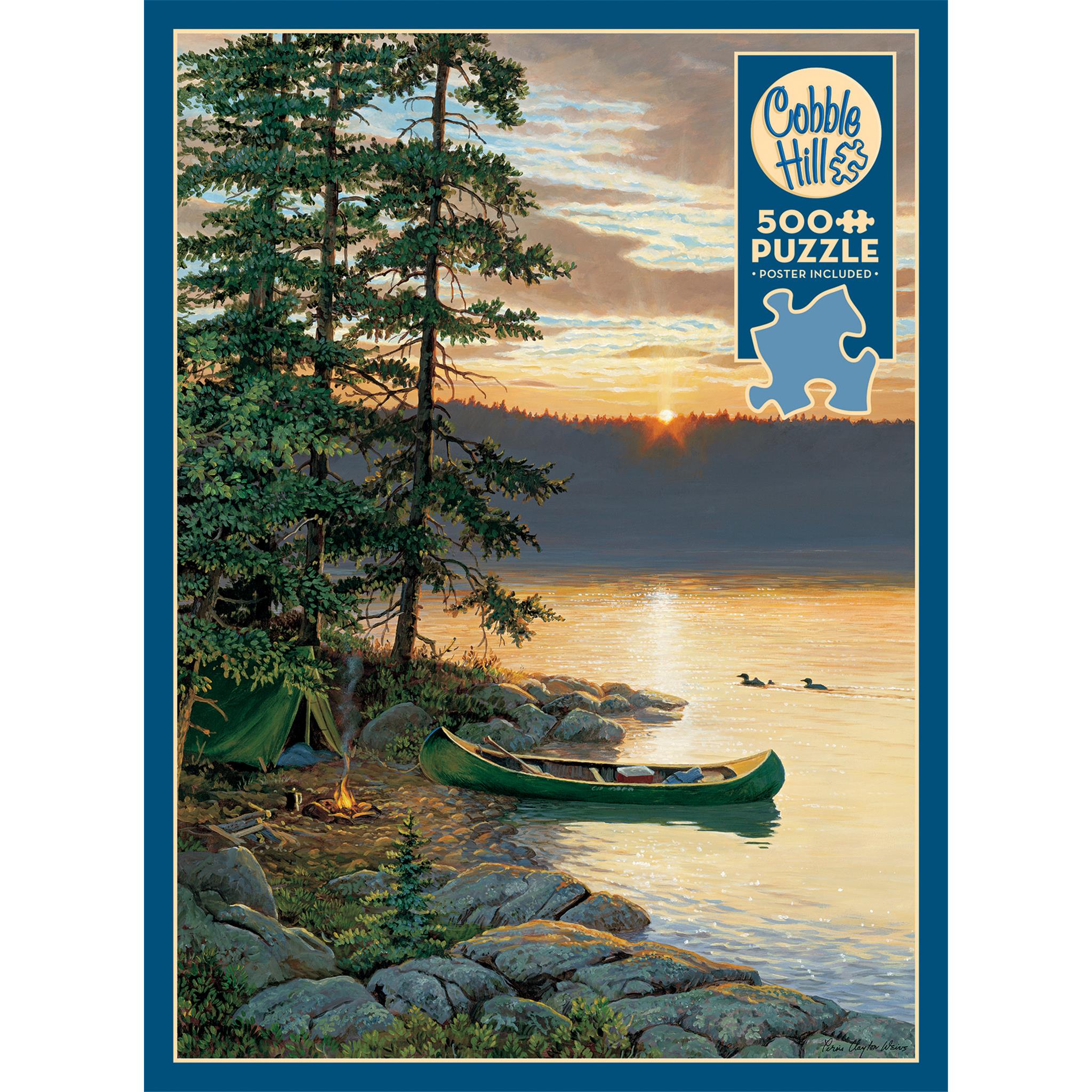 Canoe Lake 500 Piece Puzzle by Cobble Hill | Calendar Club