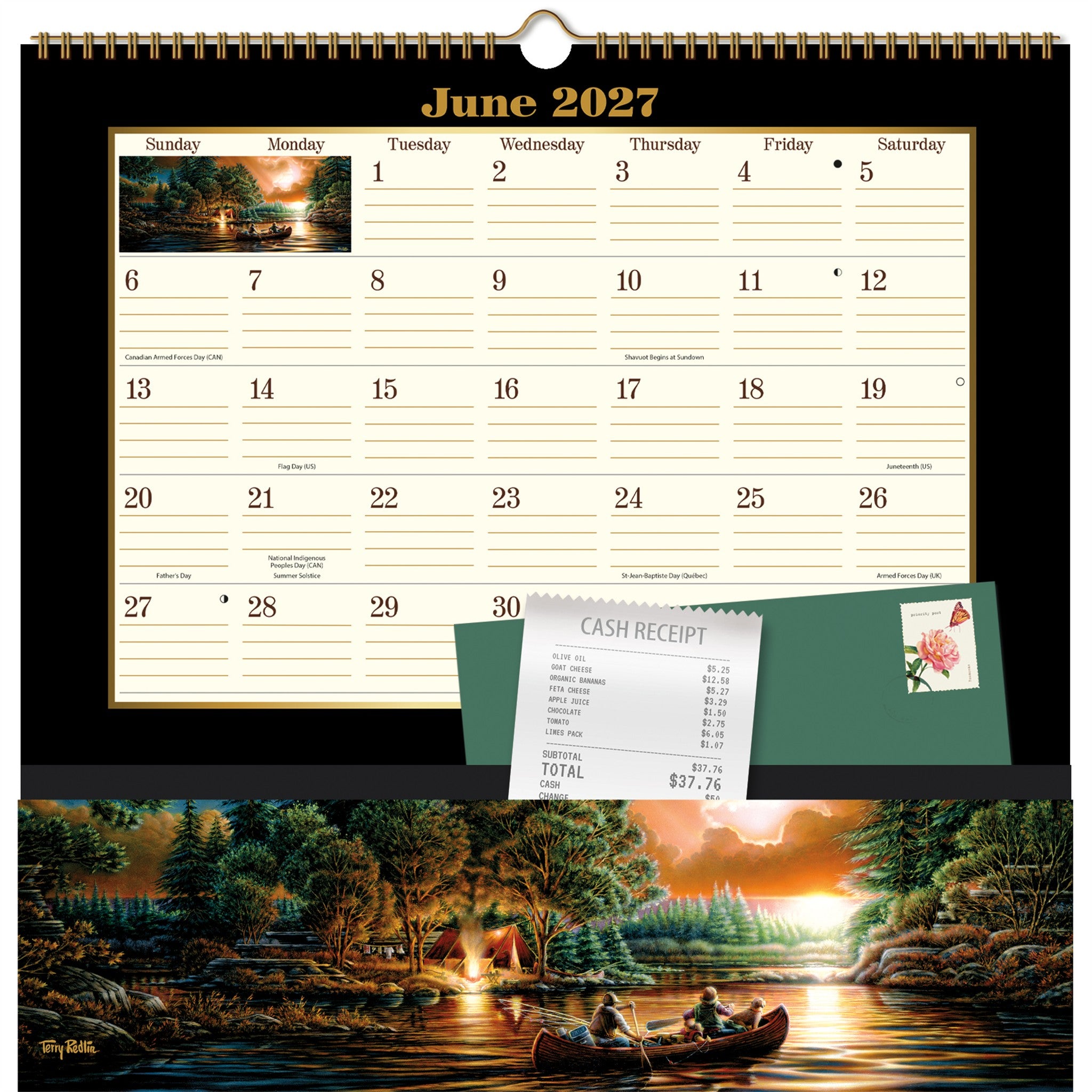 Terry Redlin Note Nook 2027 Wall Calendar