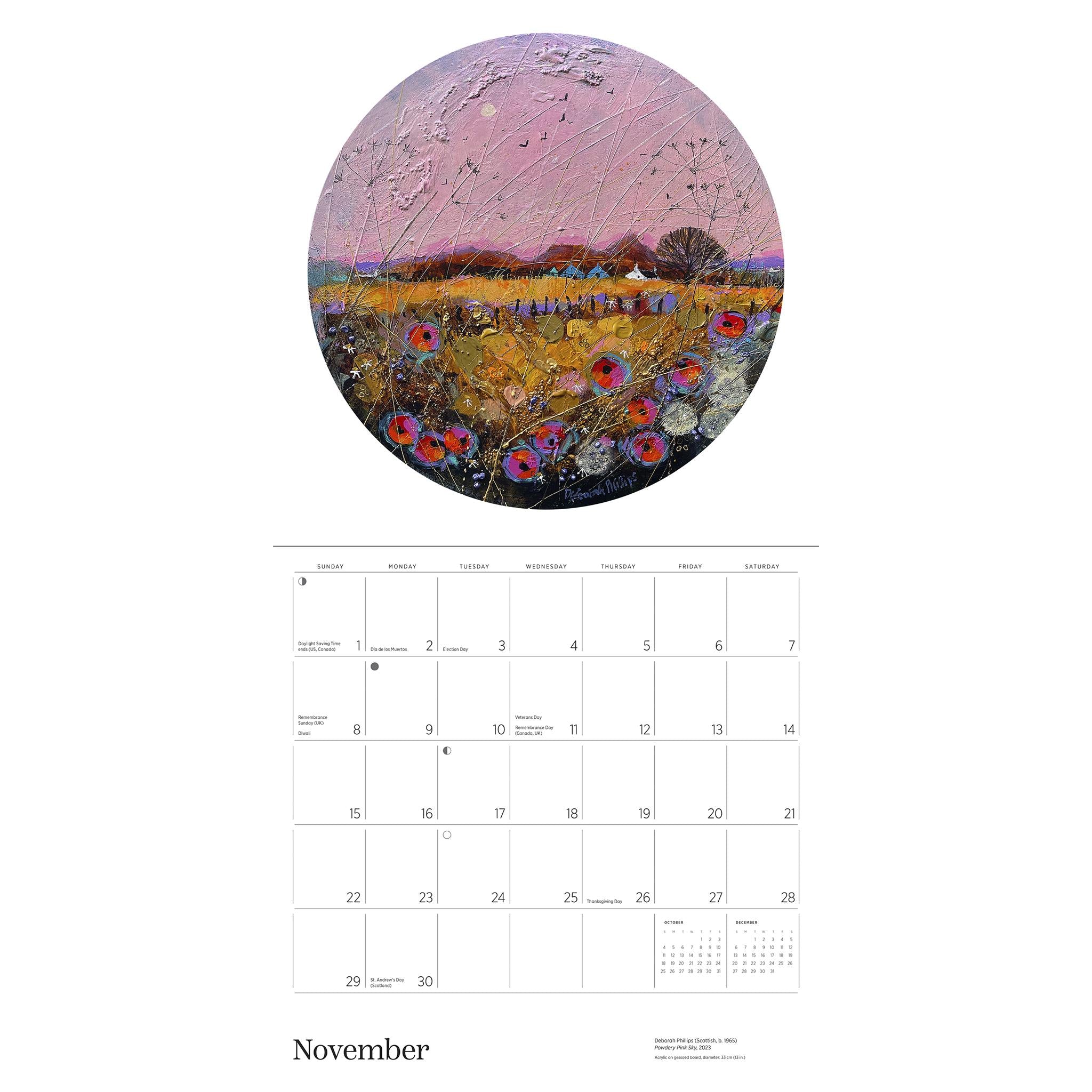 Scotland The Art Of Deborah Phillips 2026 Wall Calendar - Online Only