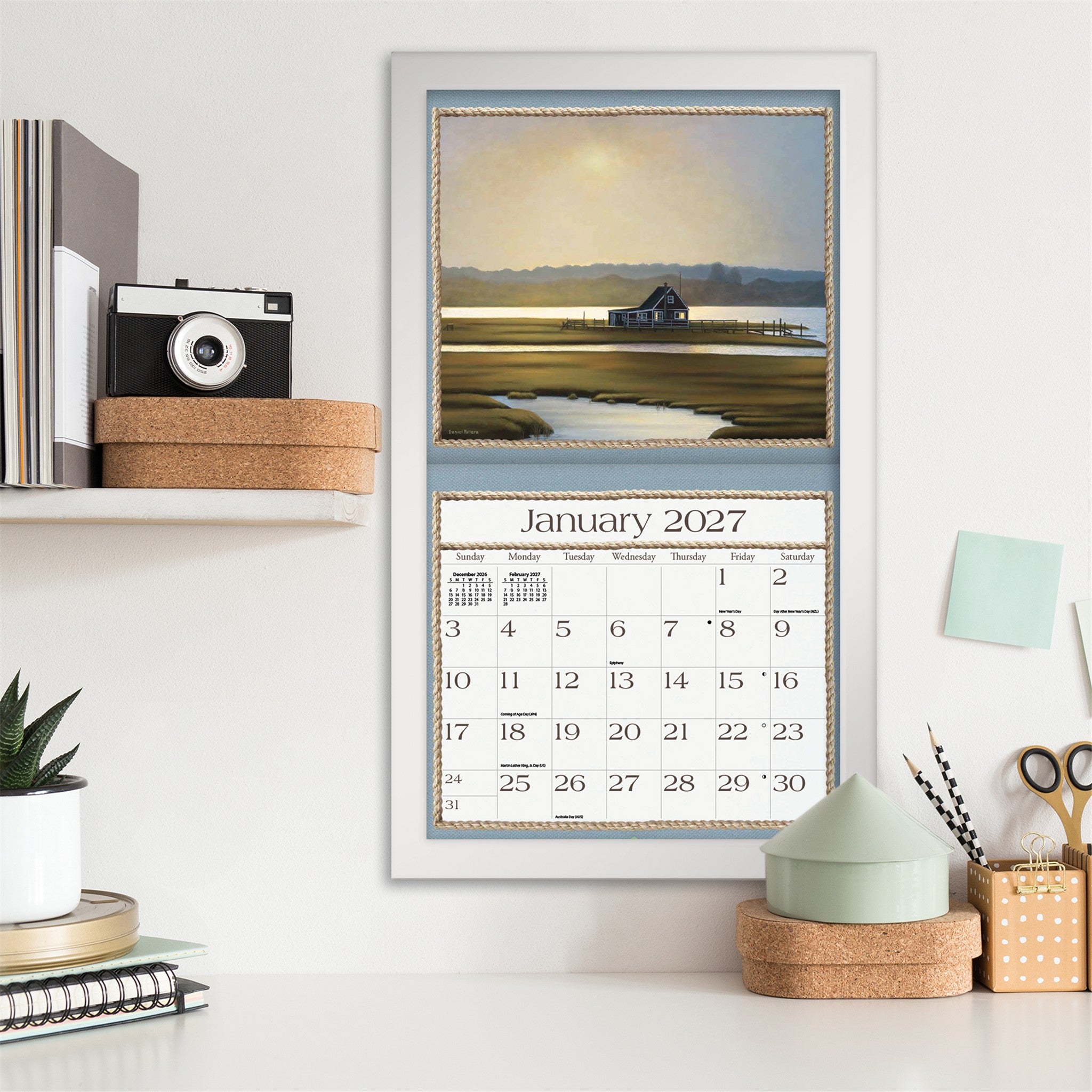 Seaside Serenity 2027 Wall Calendar - Online Only