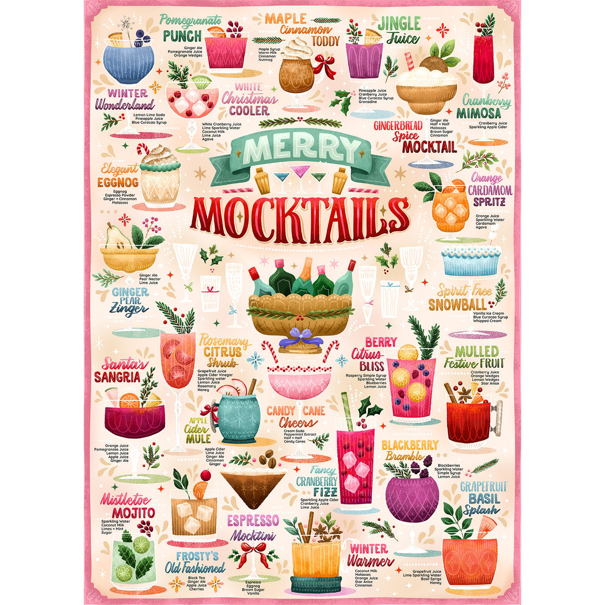 Merry Mocktails 1000 Piece Puzzle - Online Only