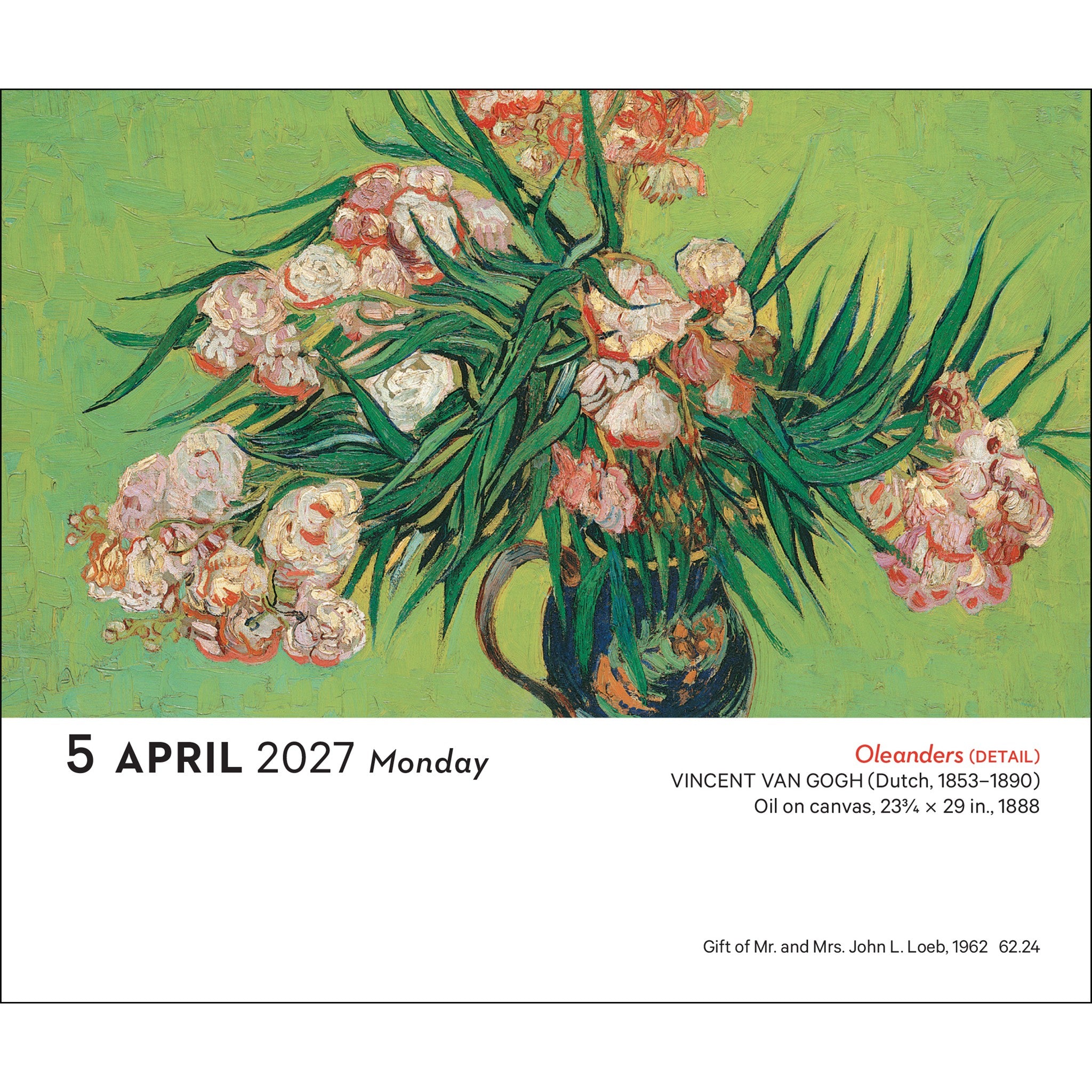 Impressionism and Post-Impressionism 2027 Box Calendar - Online Only