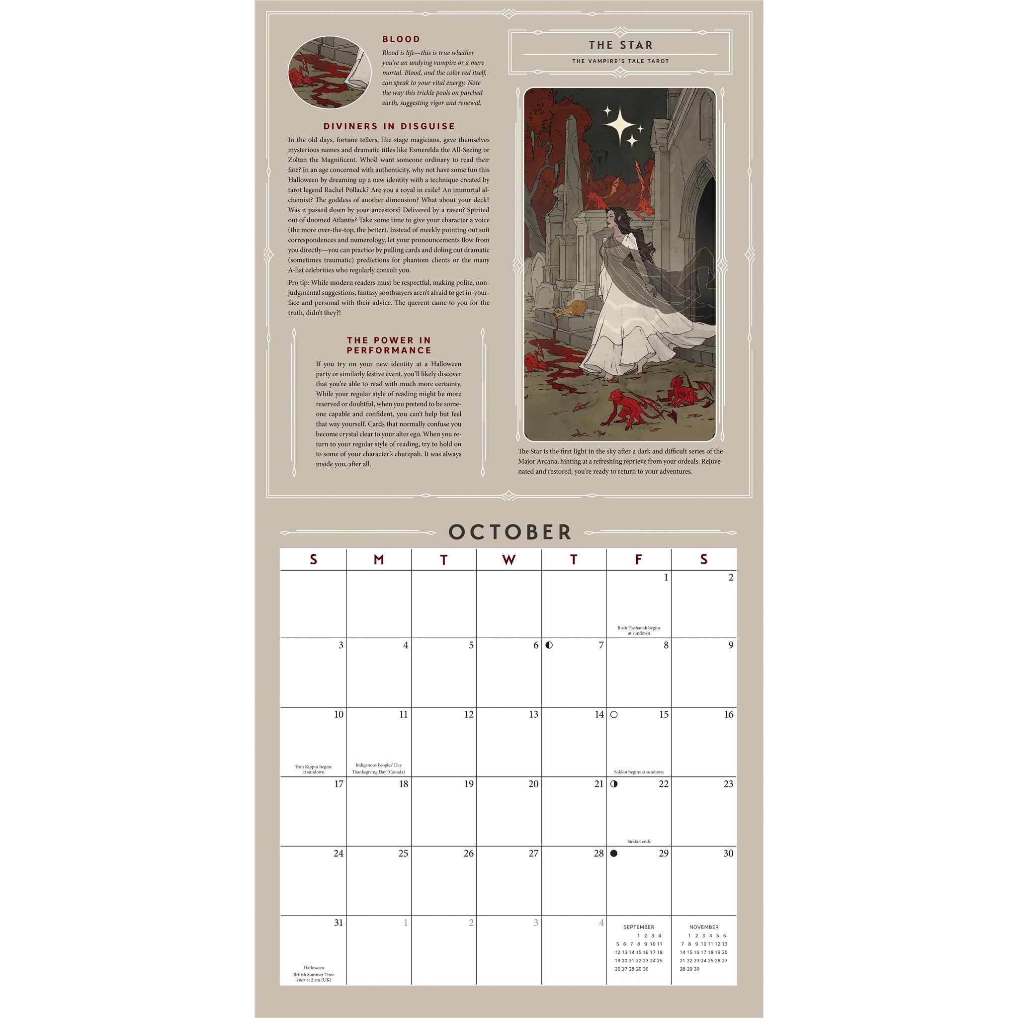 Tarot 2027 Wall Calendar