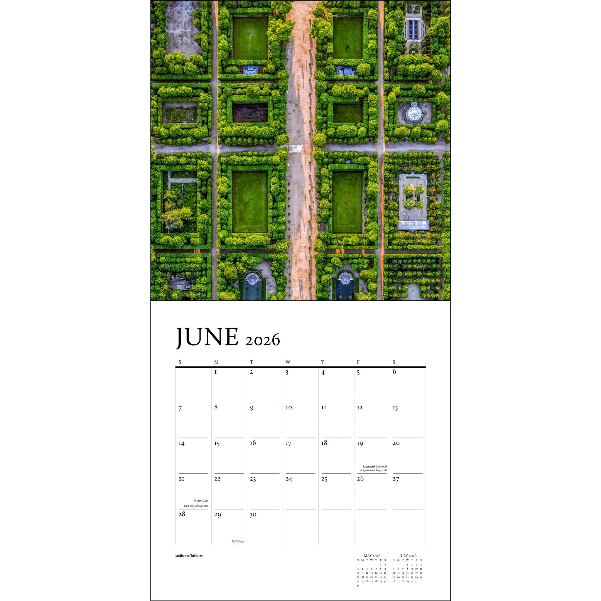 Paris From The Air 2026 Wall Calendar - Online Exclusive
