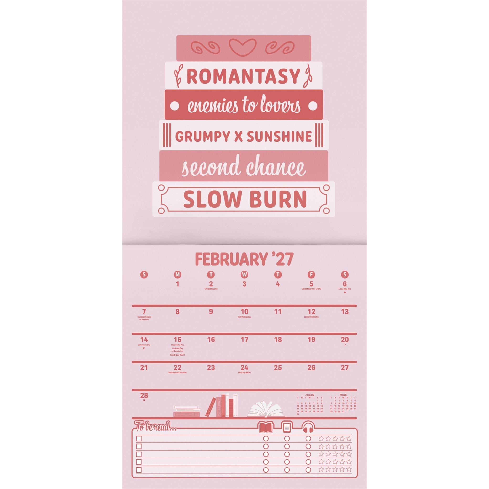 Booked and Busy 2027 Wall Calendar